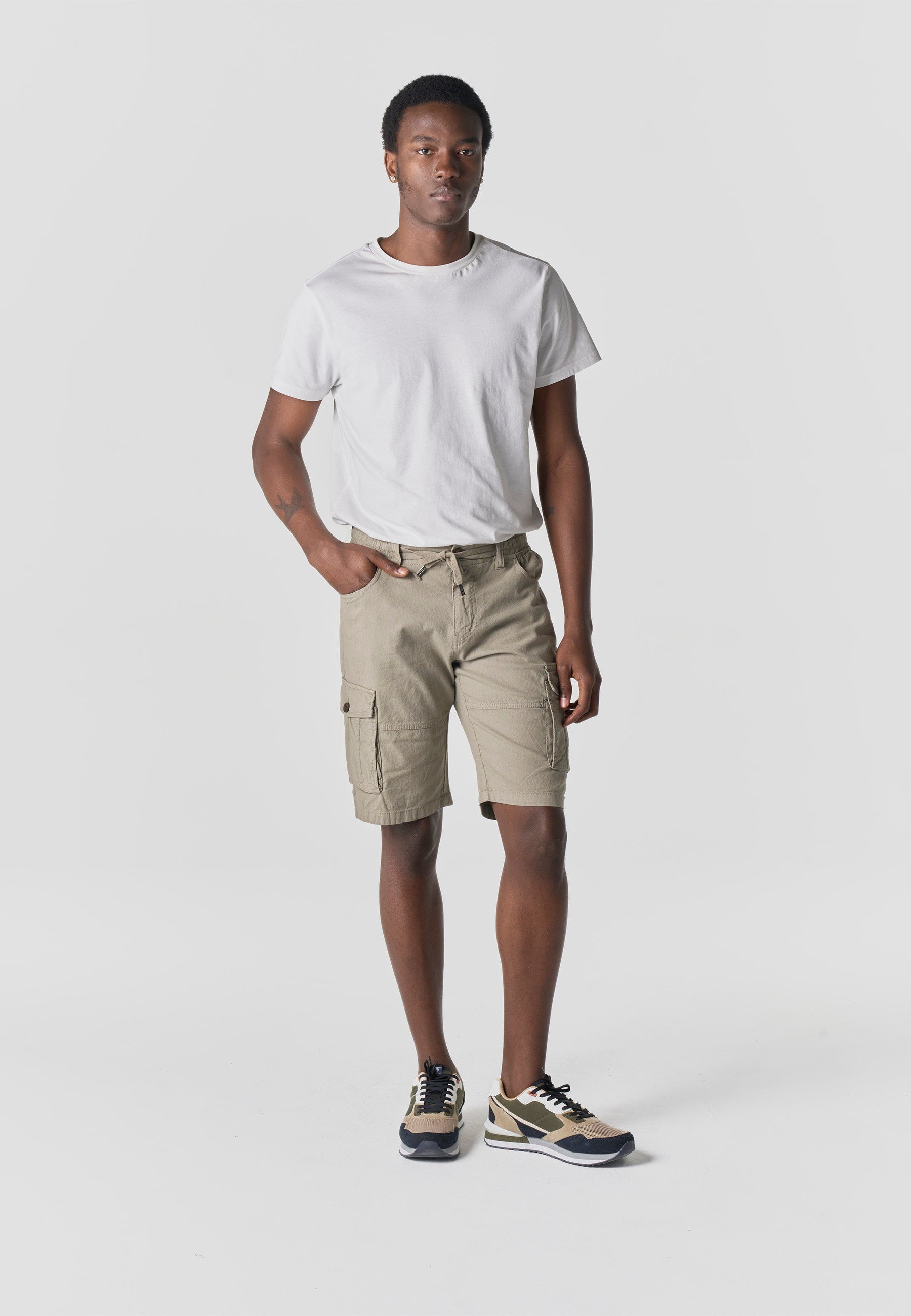 Bermuda Hombre Cargo Algodón Relaxed – Koroshi 2611PS17