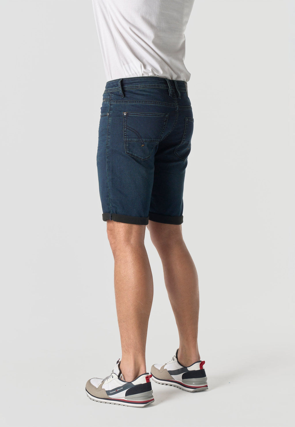 Bermuda Hombre Denim Knit Regular Azul Oscuro – Koroshi 2611PS19