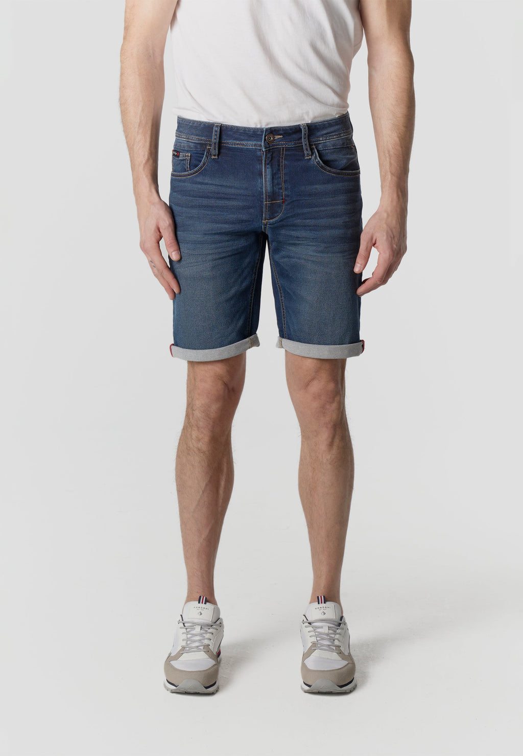 Bermuda Hombre Denim Knit Regular – Koroshi Azul Oscuro