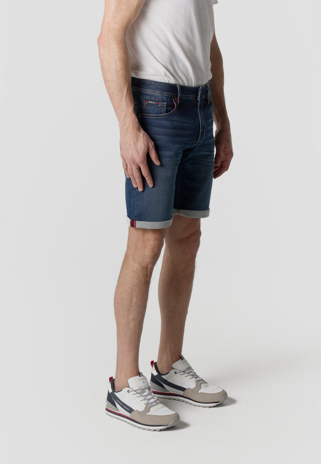 Bermuda Hombre Denim Knit Regular – Koroshi Azul Oscuro
