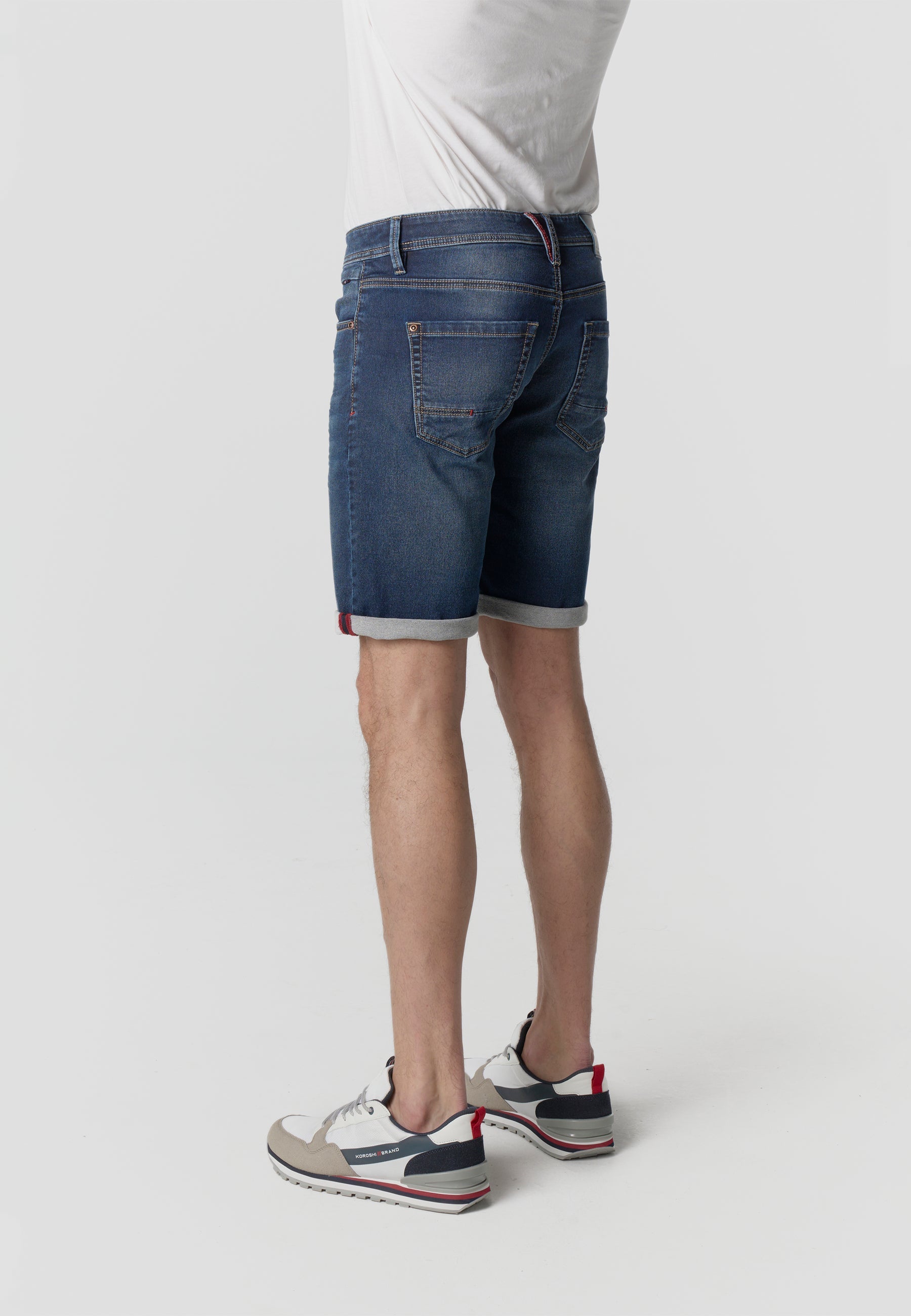 Bermuda Hombre Denim Knit Regular – Koroshi Azul Oscuro