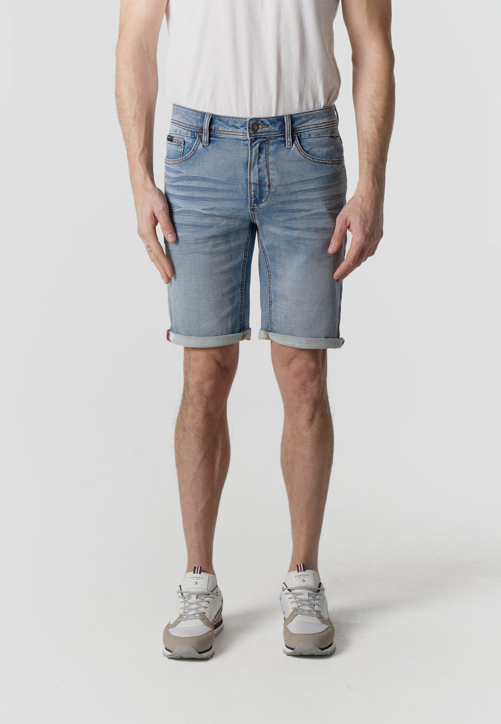 Bermuda Hombre Denim Knit Regular – Koroshi Azul Claro