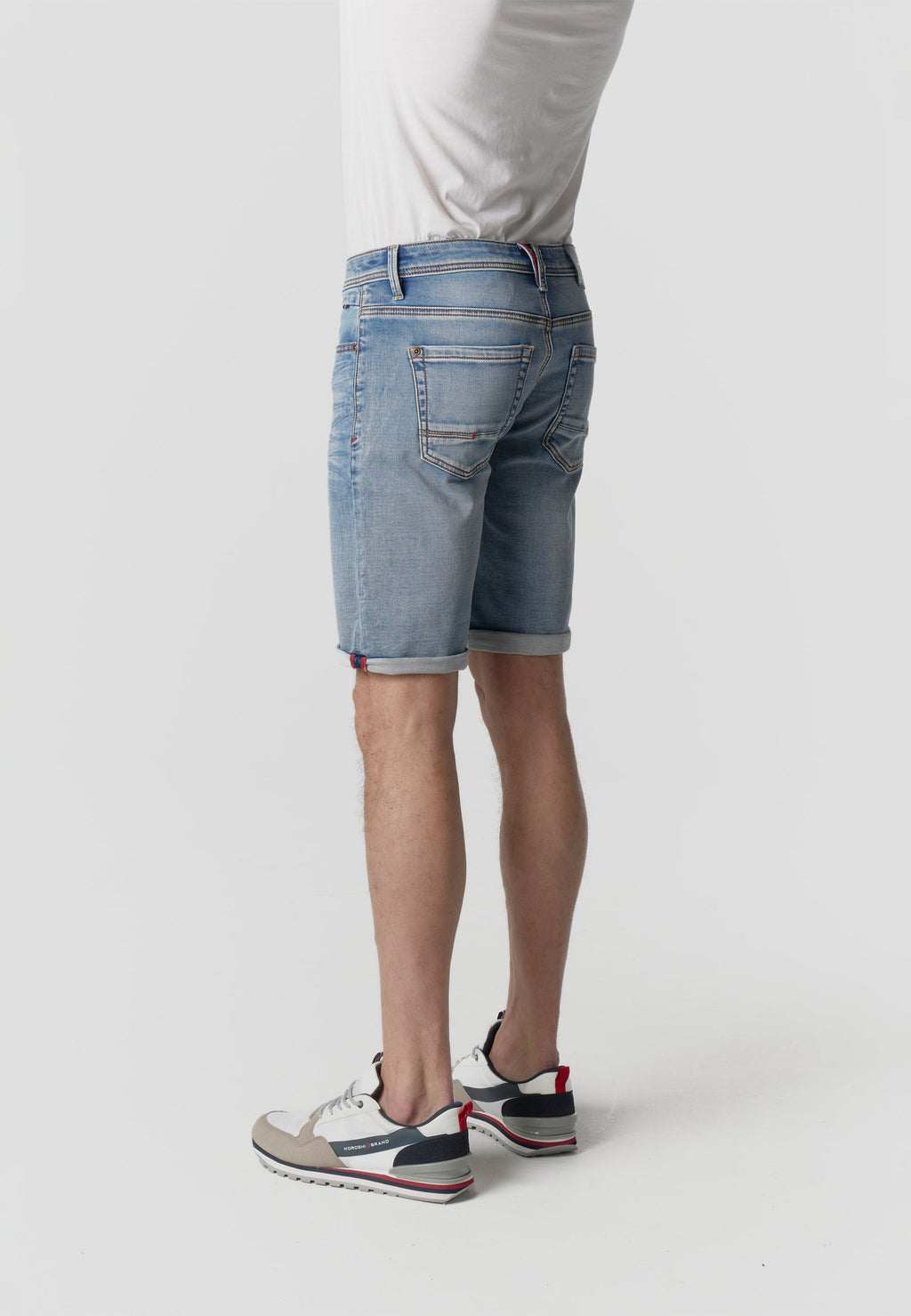 Bermuda Hombre Denim Knit Regular – Koroshi Azul Claro