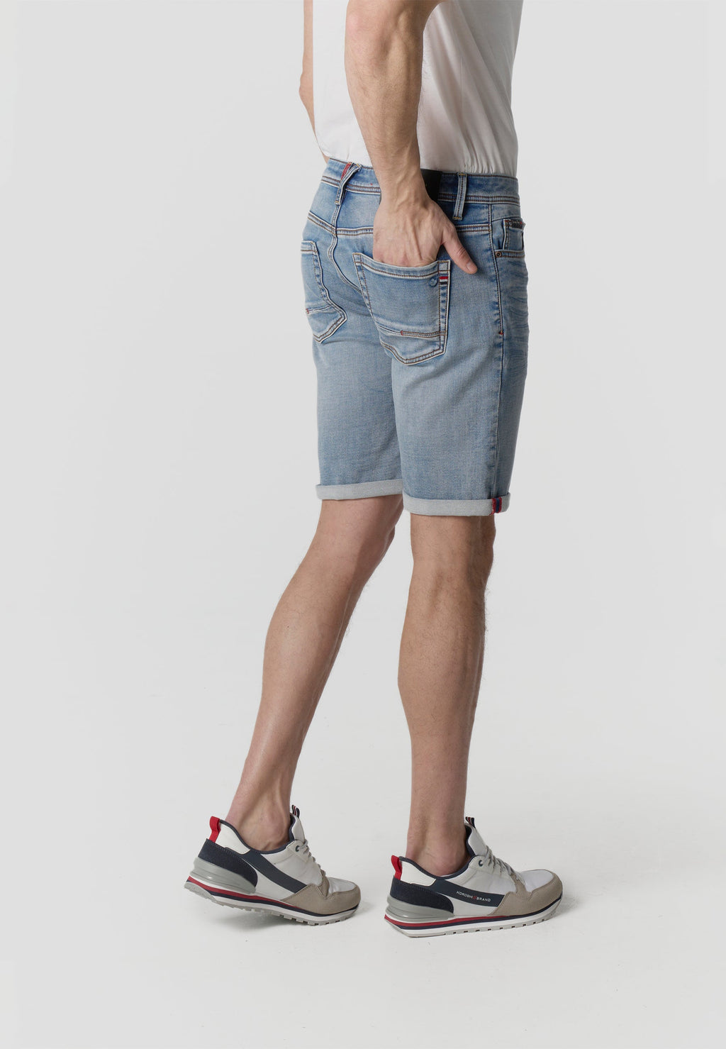 Bermuda Hombre Denim Knit Regular – Koroshi Azul Claro
