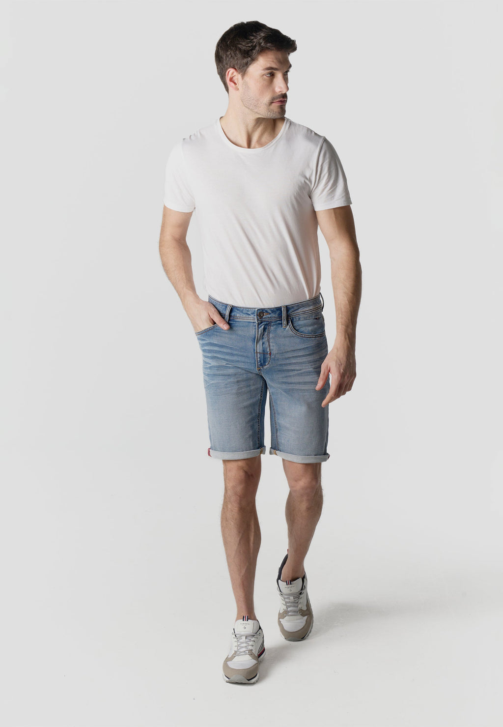 Bermuda Hombre Denim Knit Regular – Koroshi Azul Claro