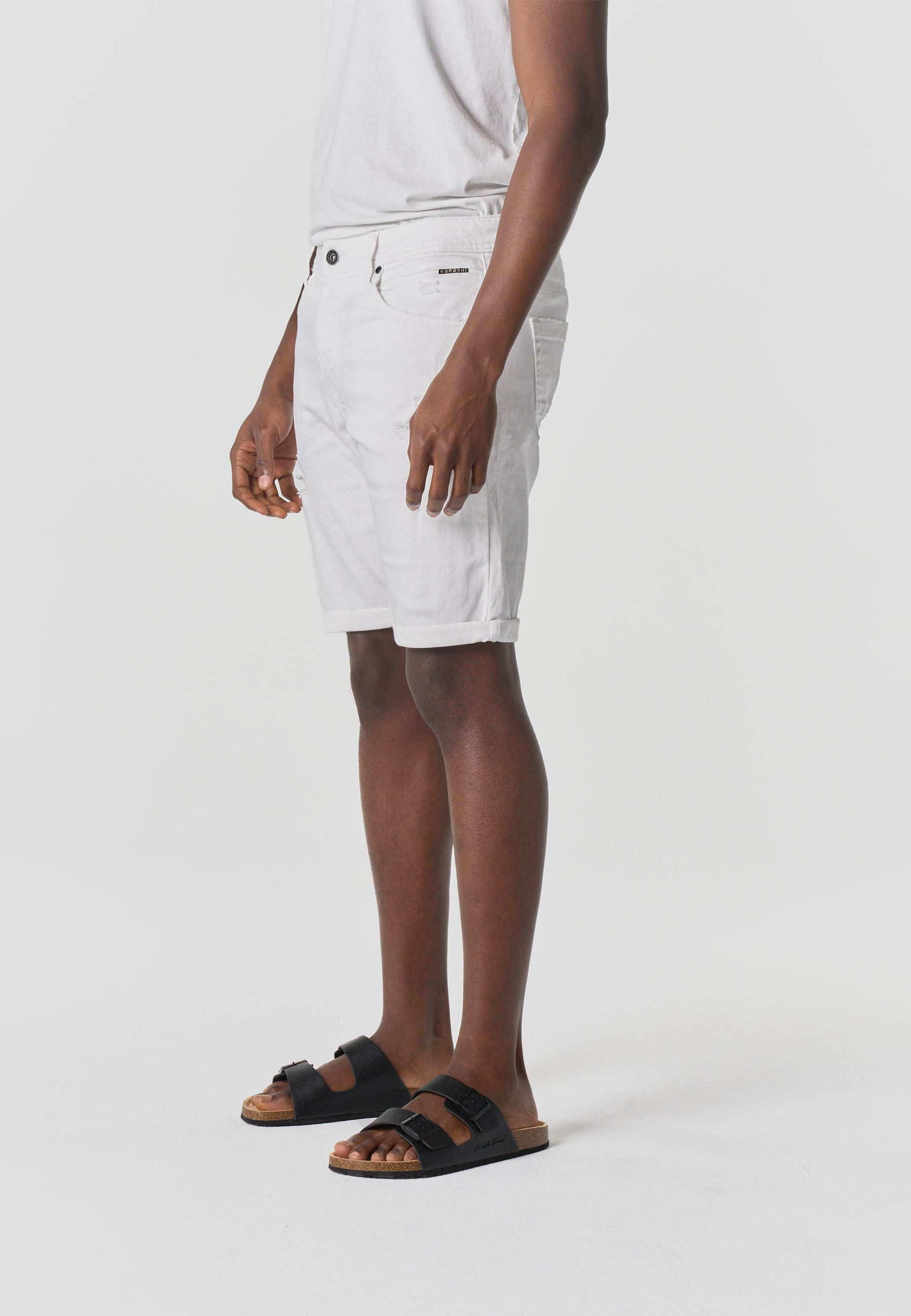 Bermuda Hombre Algodón Regular Blanco – Koroshi 2611PS24