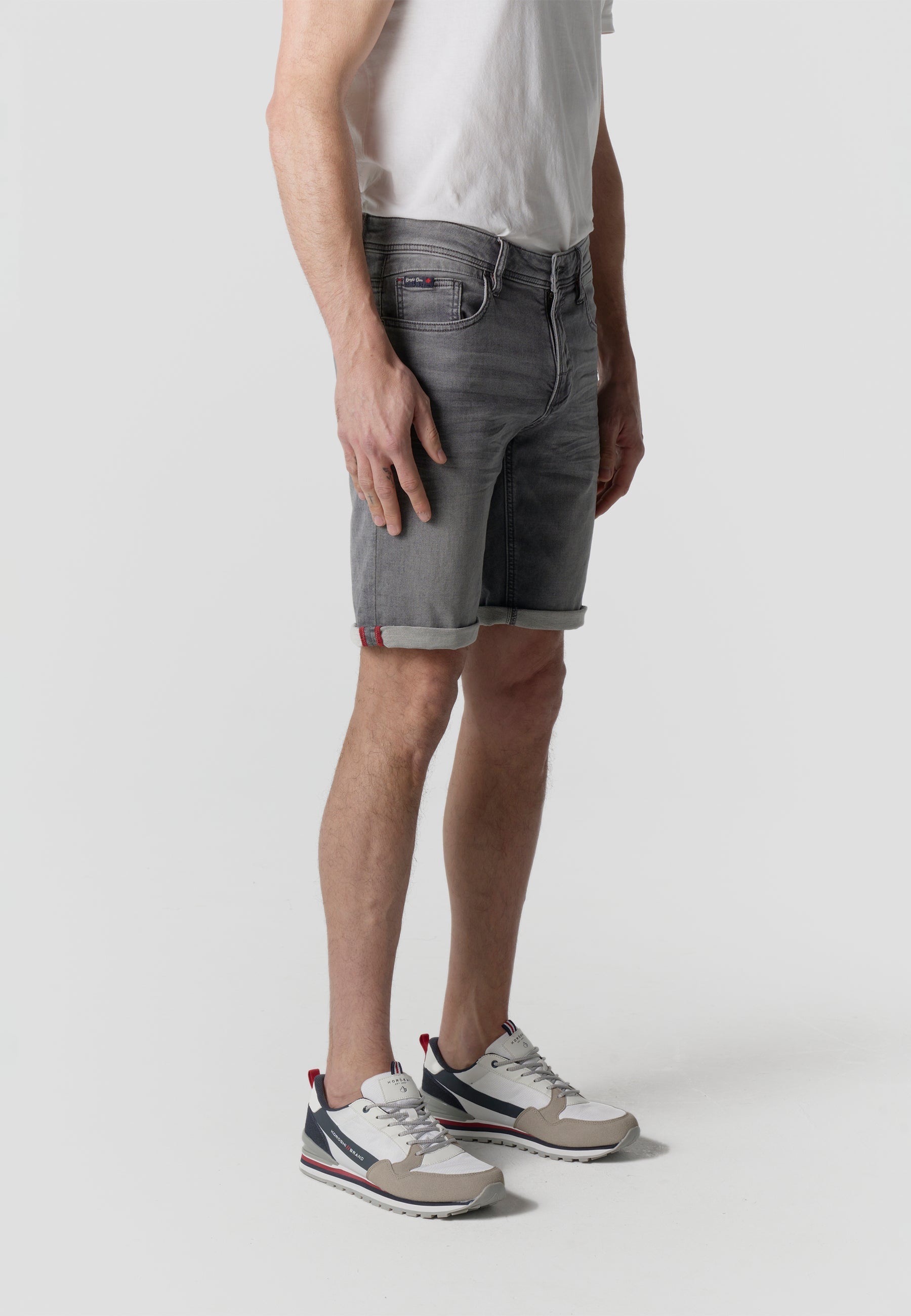 Bermuda Hombre Denim Regular – Koroshi Gris