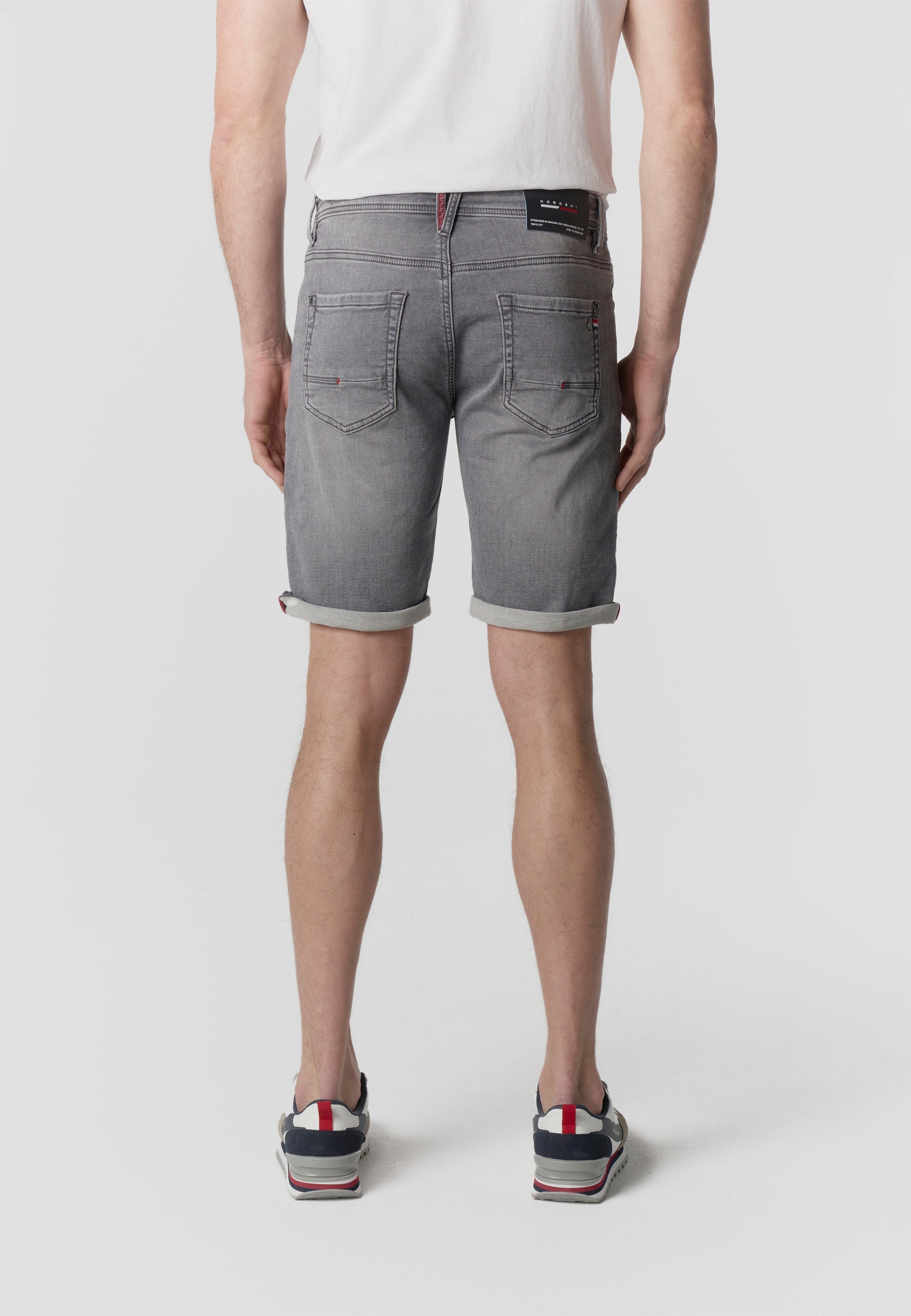 Bermuda Hombre Denim Regular – Koroshi Gris