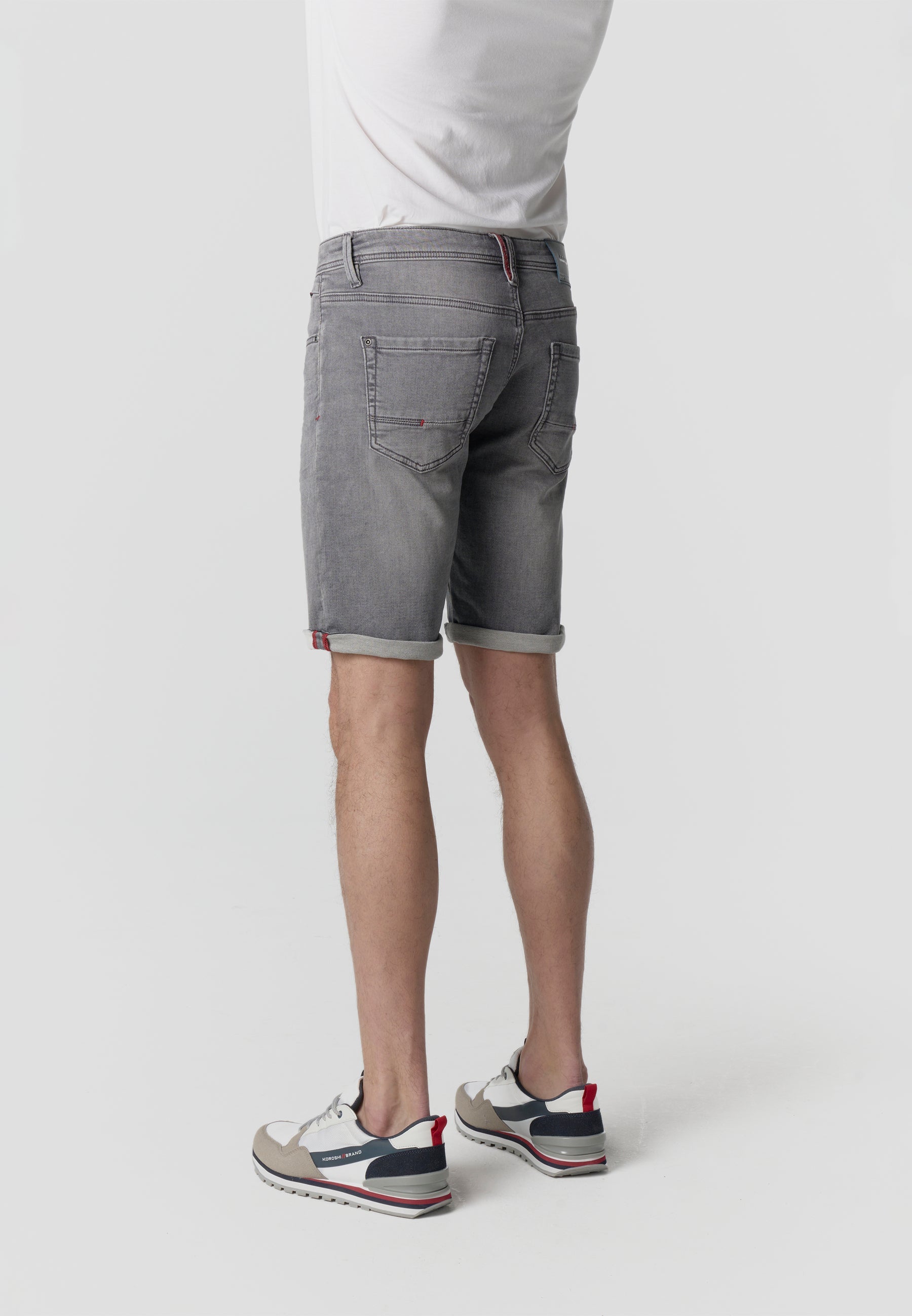 Bermuda Hombre Denim Regular – Koroshi Gris