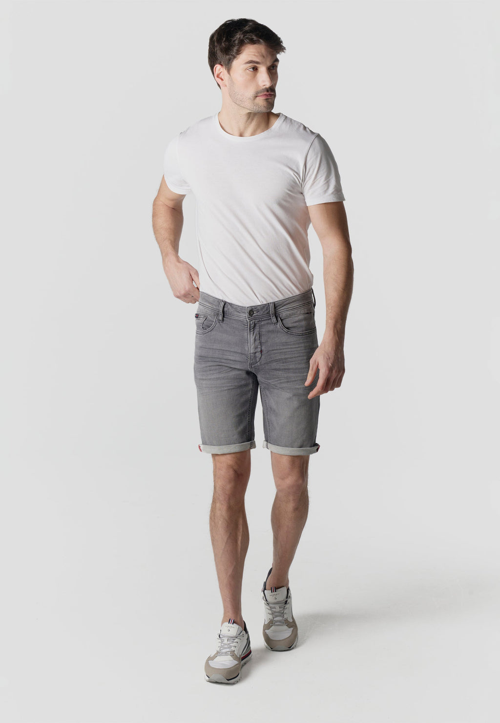 Bermuda Hombre Denim Regular – Koroshi Gris