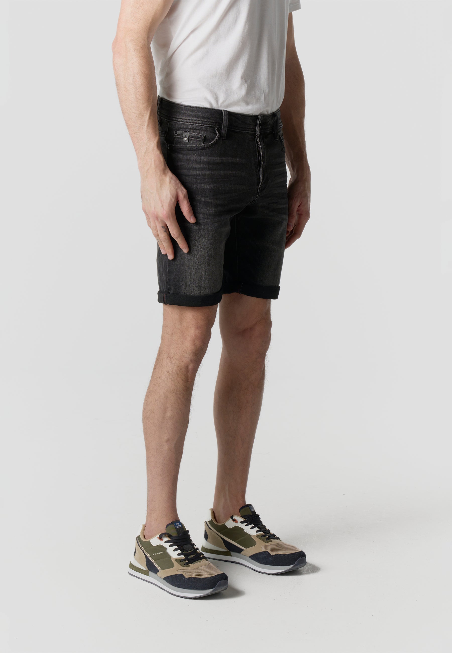 Bermuda Hombre Denim Regular Negro – Koroshi 2611PS26