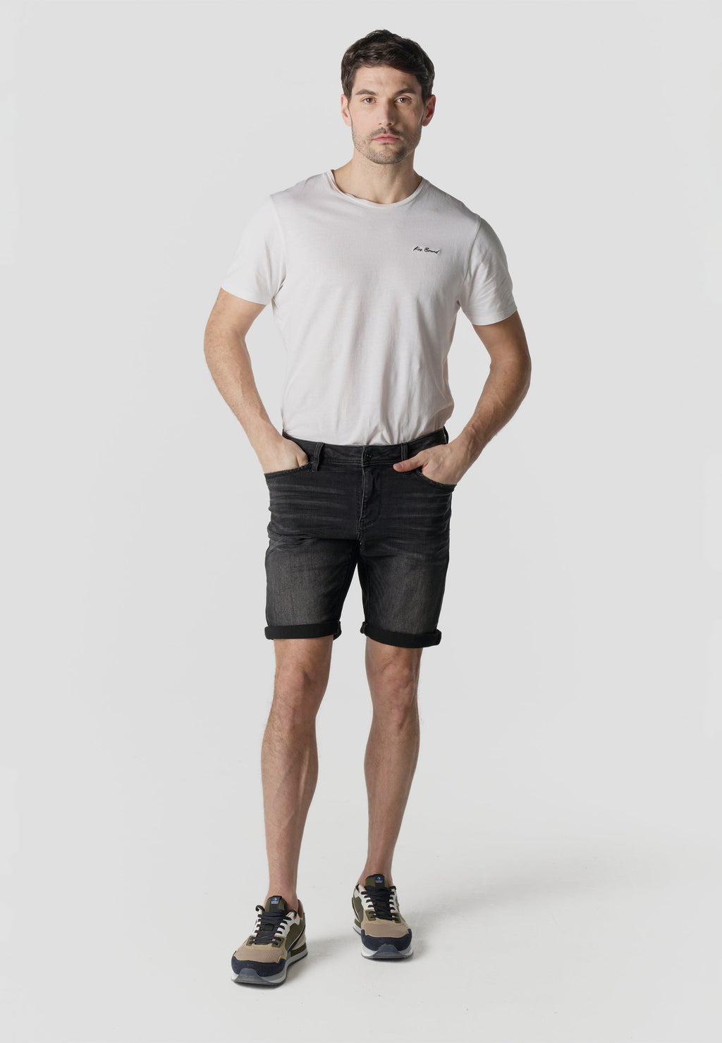 Bermuda Hombre Denim Regular Negro – Koroshi 2611PS26