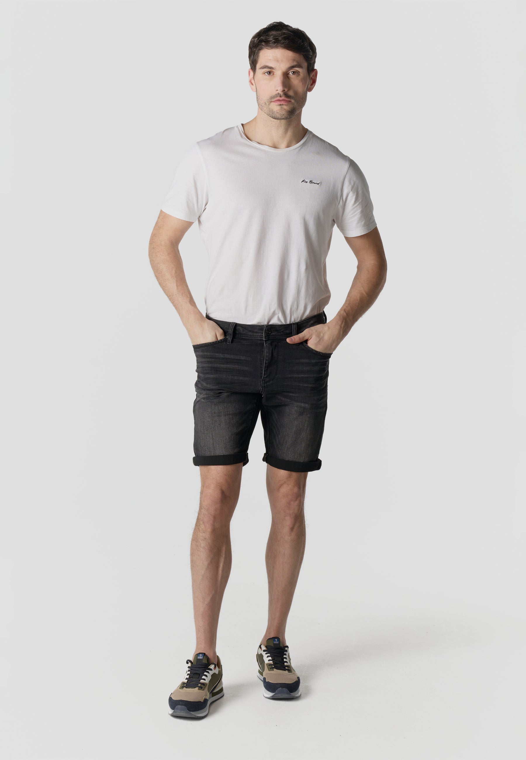 Bermuda Hombre Denim Regular Negro – Koroshi 2611PS26