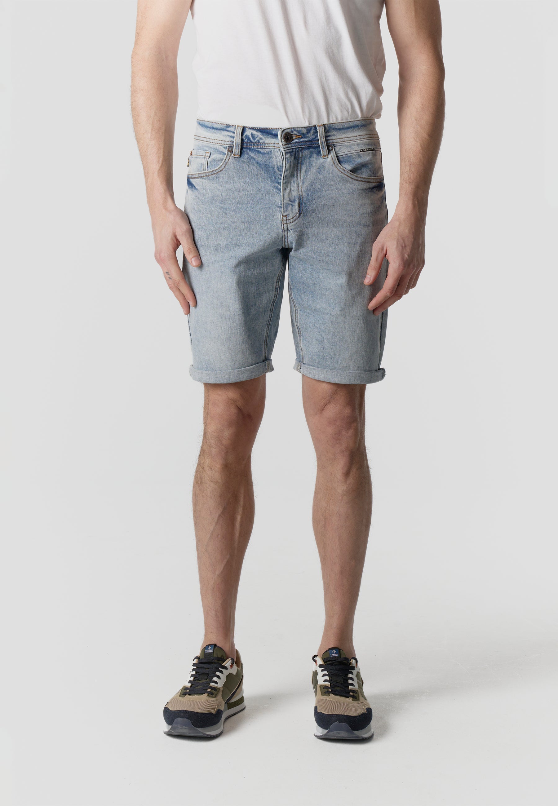 Bermuda Hombre Denim Regular Azul Claro – Koroshi 2611PS27