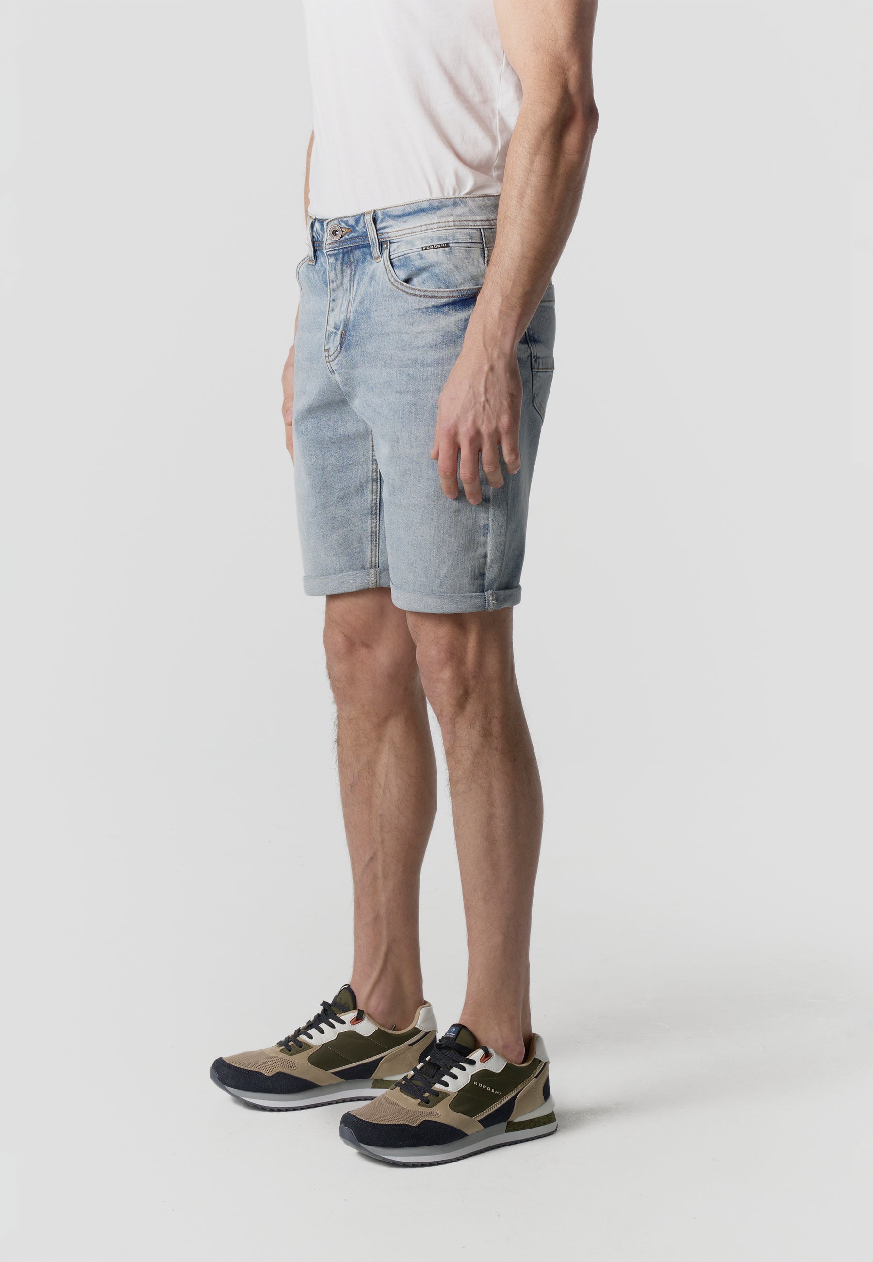 Bermuda Hombre Denim Regular Azul Claro – Koroshi 2611PS27