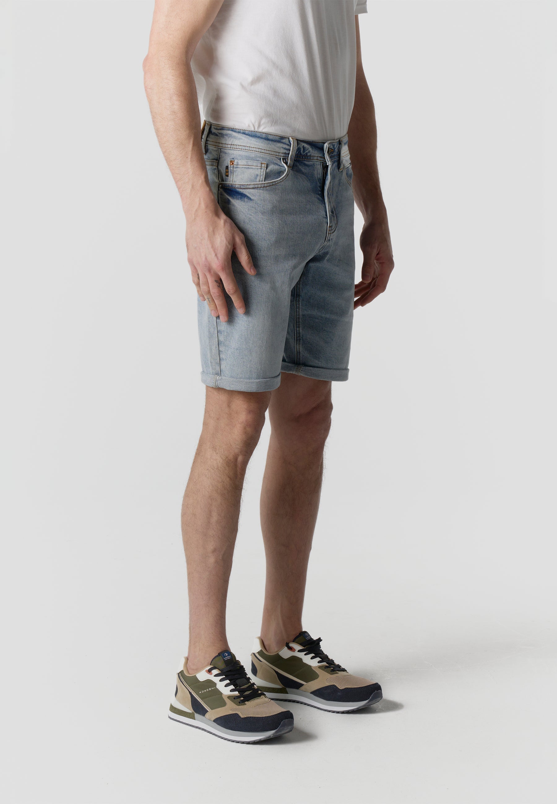 Bermuda Hombre Denim Regular Azul Claro – Koroshi 2611PS27