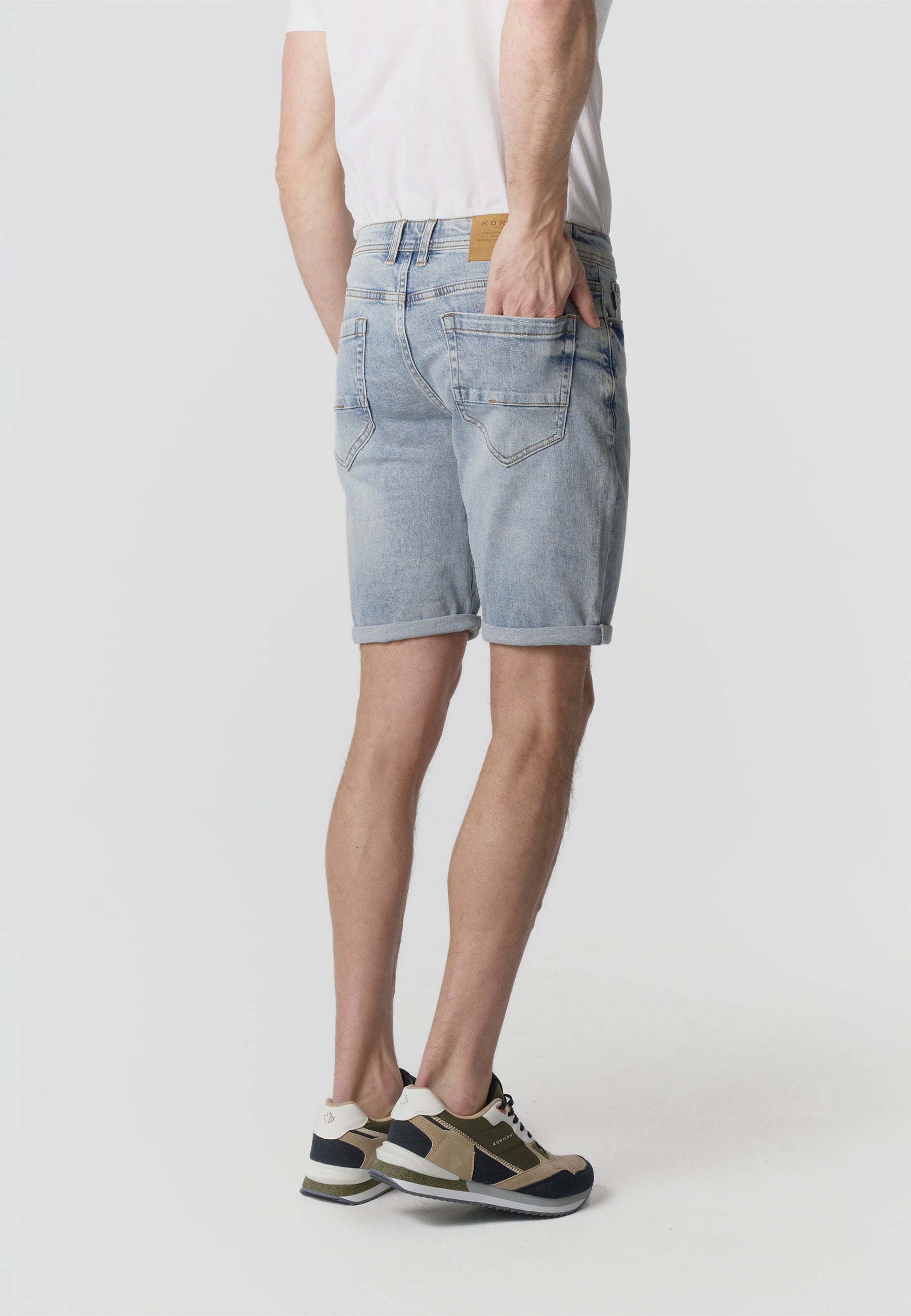 Bermuda Hombre Denim Regular Azul Claro – Koroshi 2611PS27