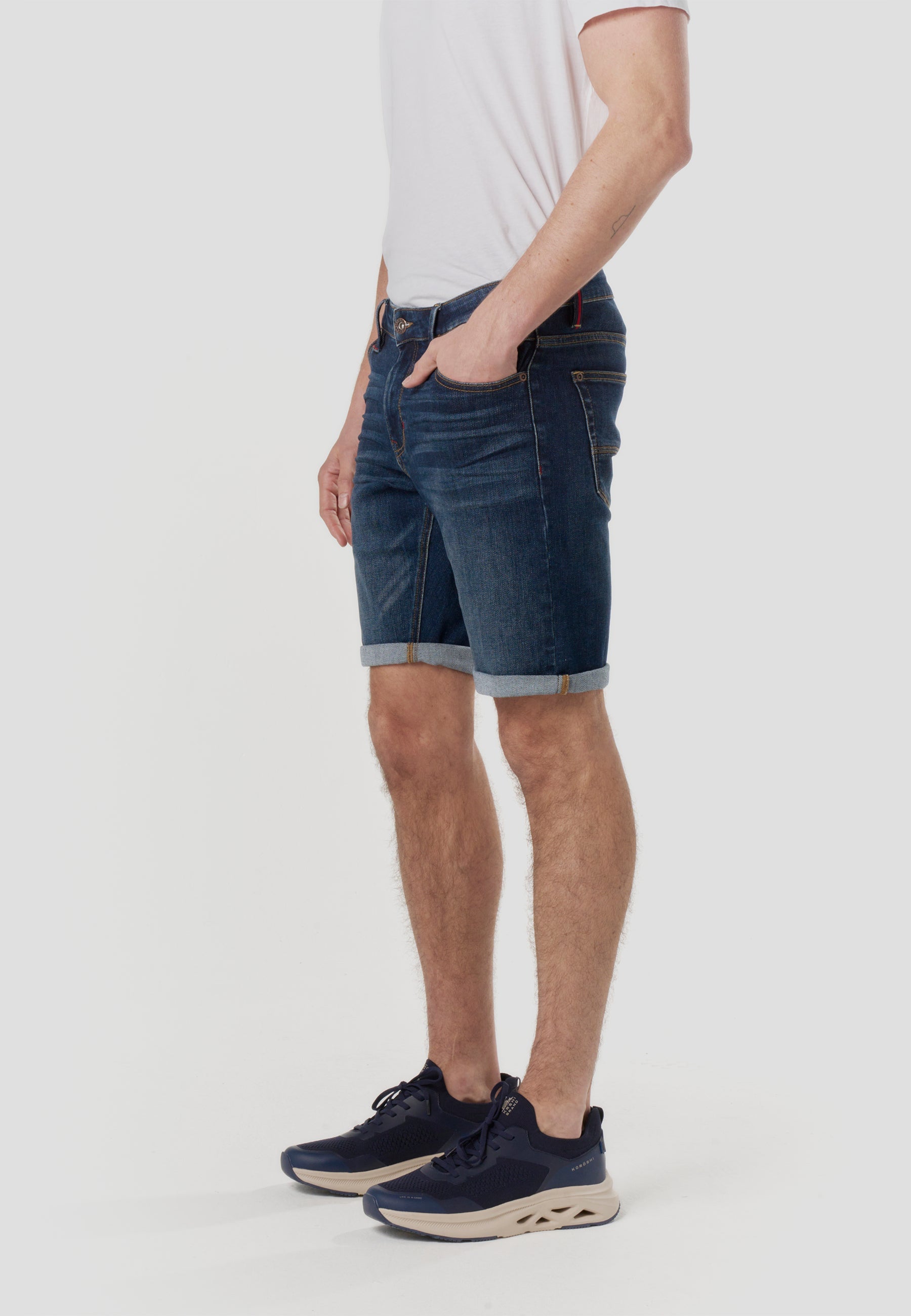 Bermuda Hombre Denim Regular – Koroshi Azul Oscuro