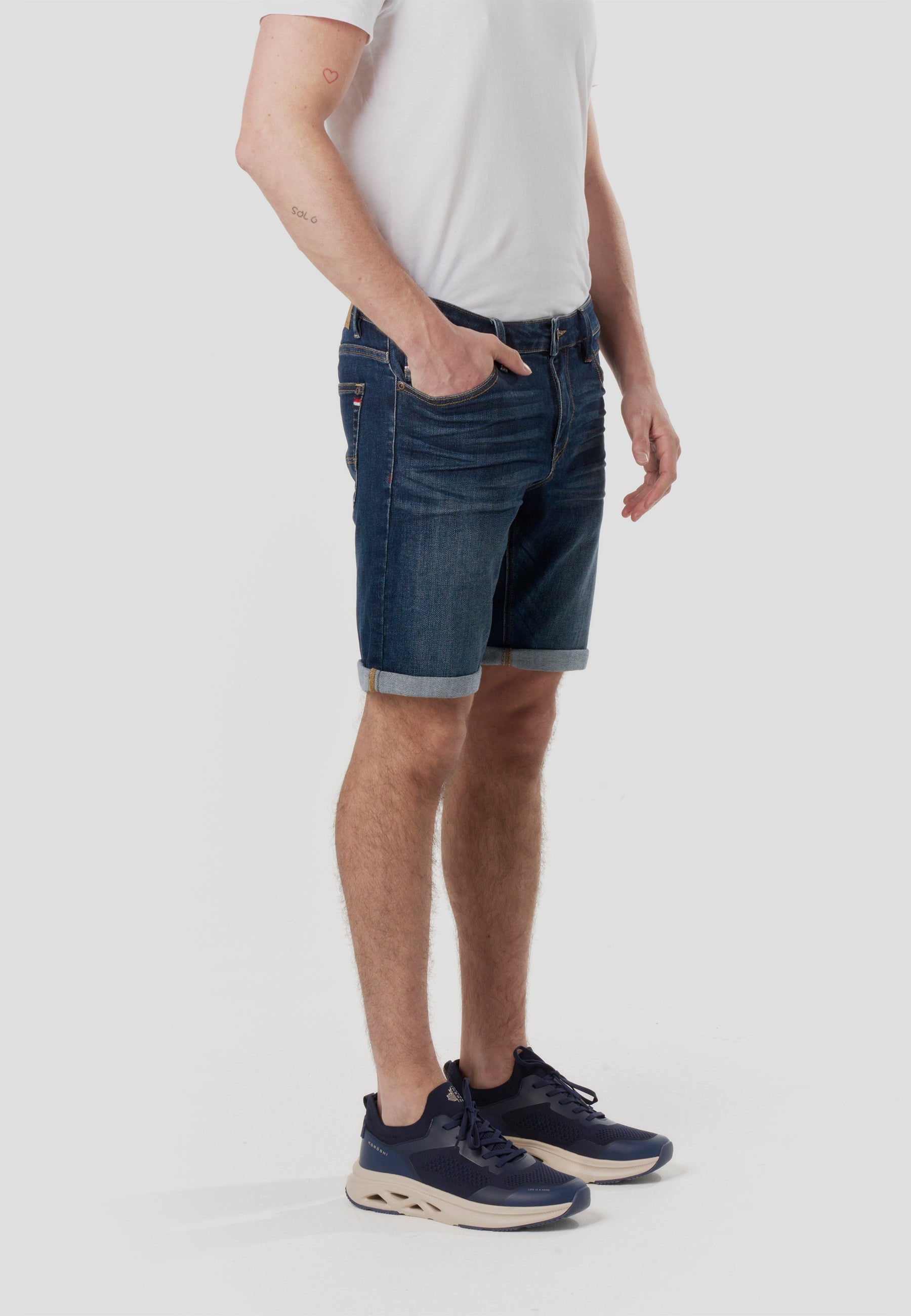 Bermuda Hombre Denim Regular – Koroshi Azul Oscuro