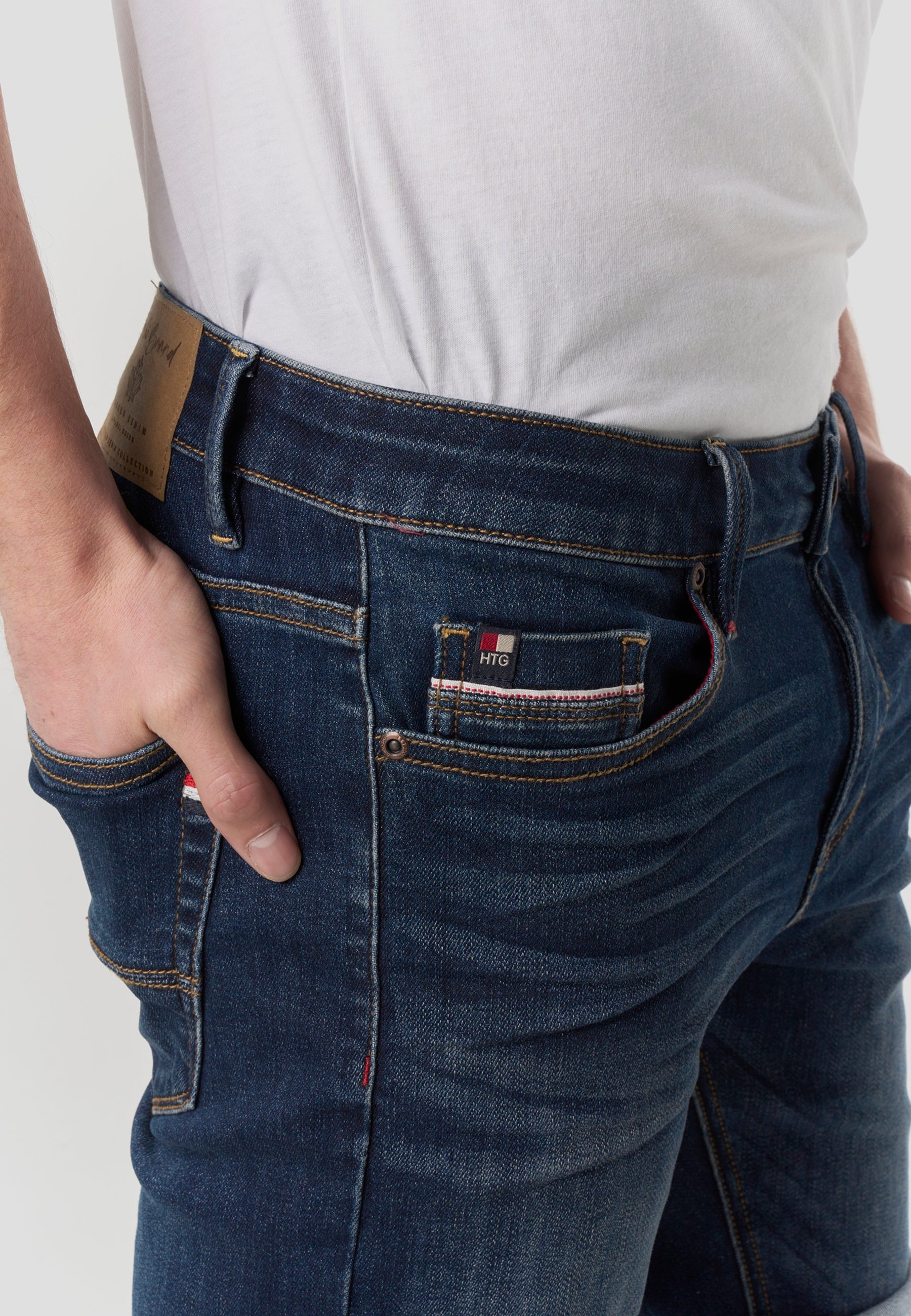 Bermuda Hombre Denim Regular – Koroshi Azul Oscuro