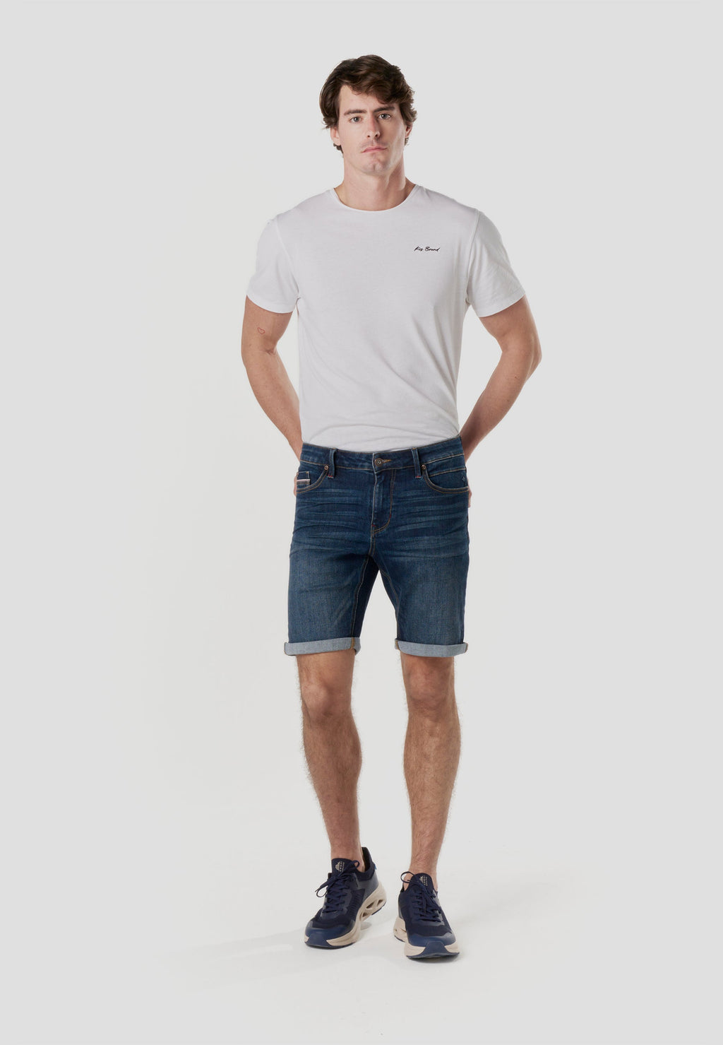 Bermuda Hombre Denim Regular – Koroshi Azul Oscuro