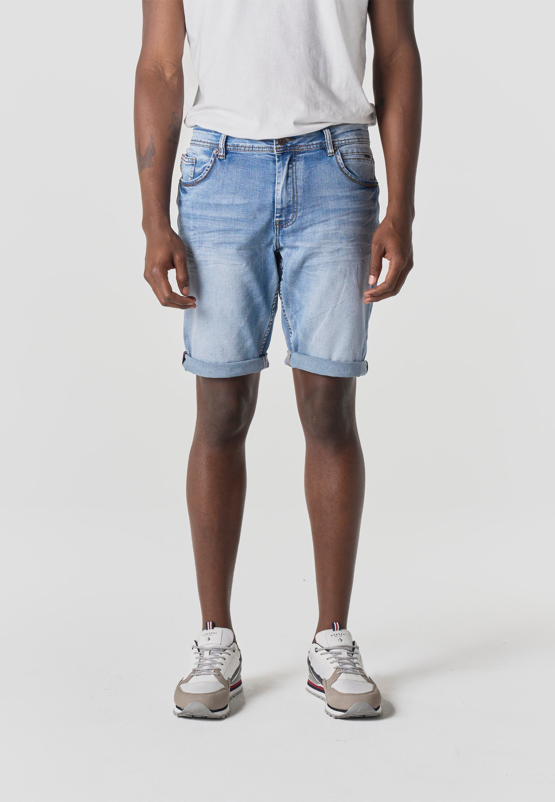 Bermuda Hombre Denim Regular Azul Claro – Koroshi 2611PS33