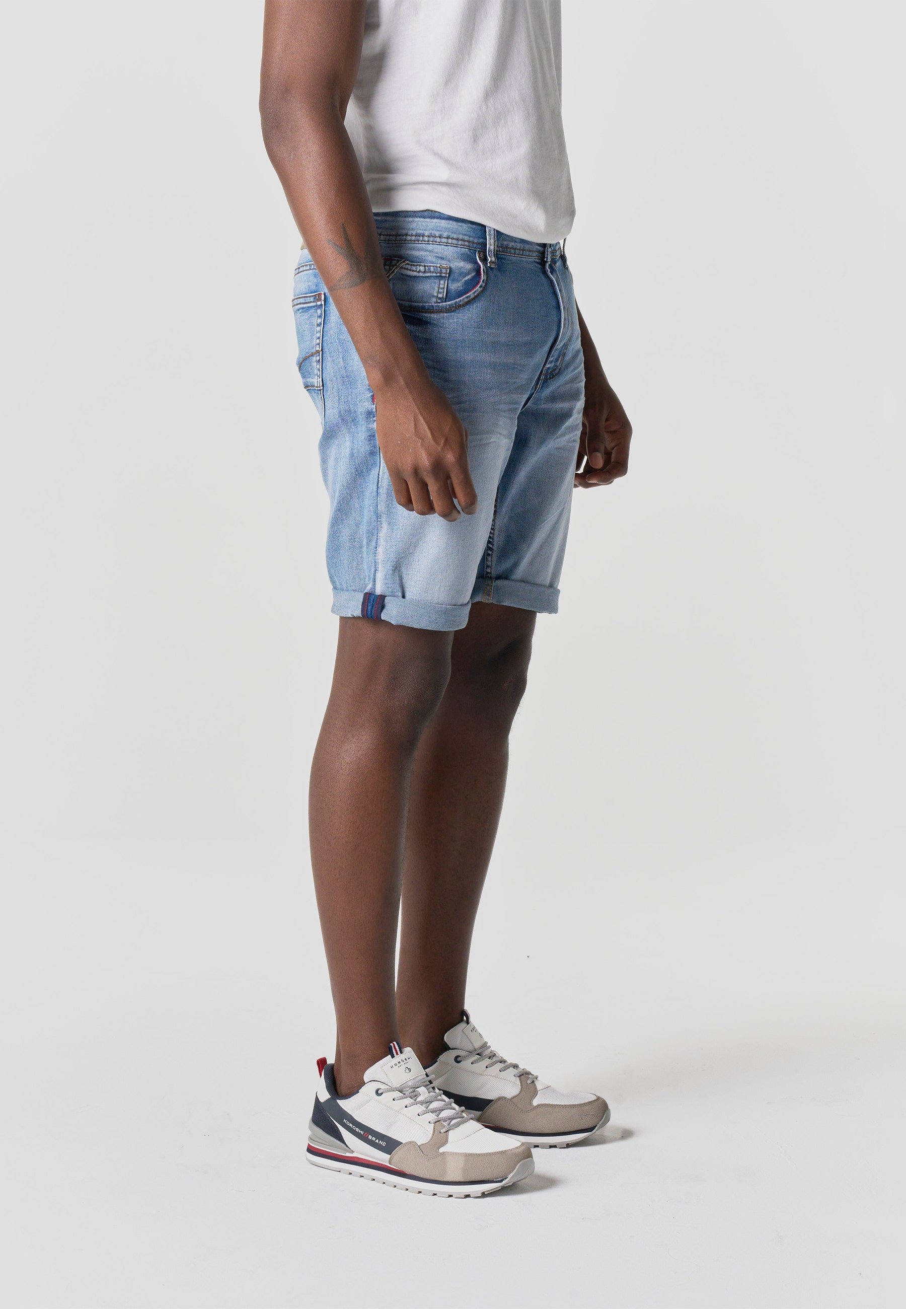 Bermuda Hombre Denim Regular Azul Claro – Koroshi 2611PS33