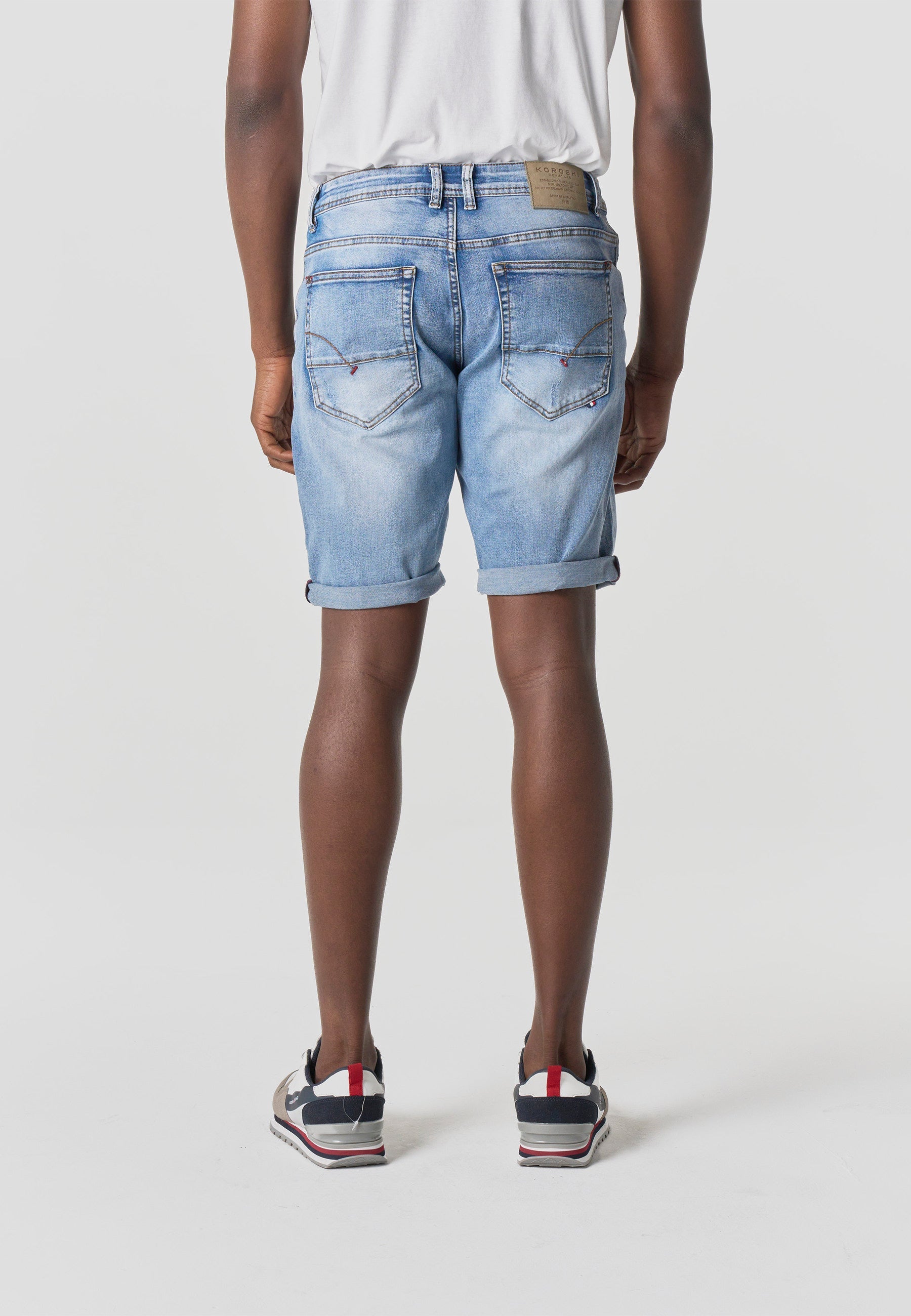 Bermuda Hombre Denim Regular Azul Claro – Koroshi 2611PS33