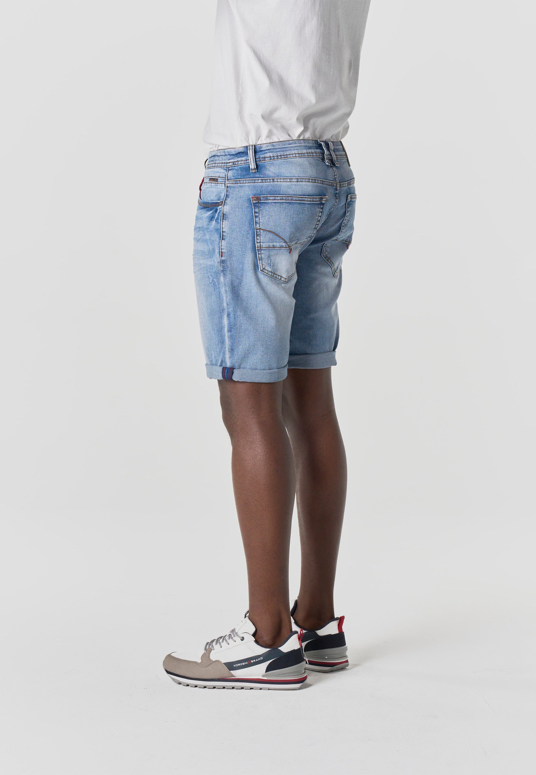 Bermuda Hombre Denim Regular Azul Claro – Koroshi 2611PS33