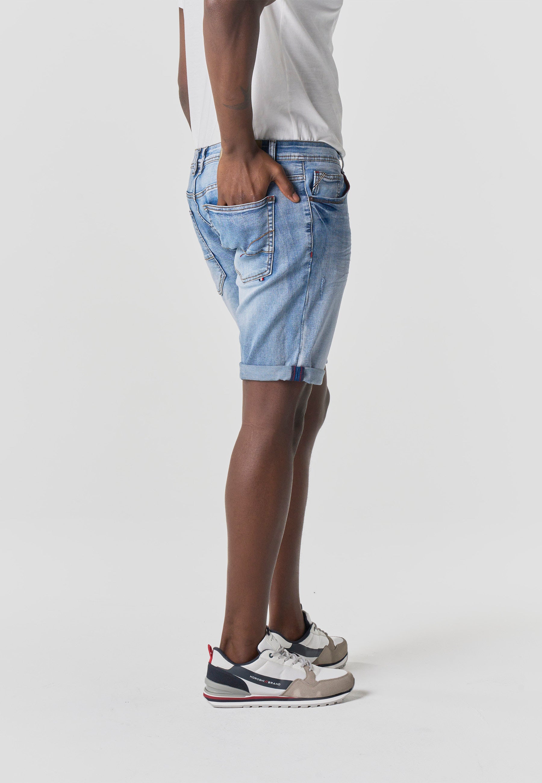 Bermuda Hombre Denim Regular Azul Claro – Koroshi 2611PS33