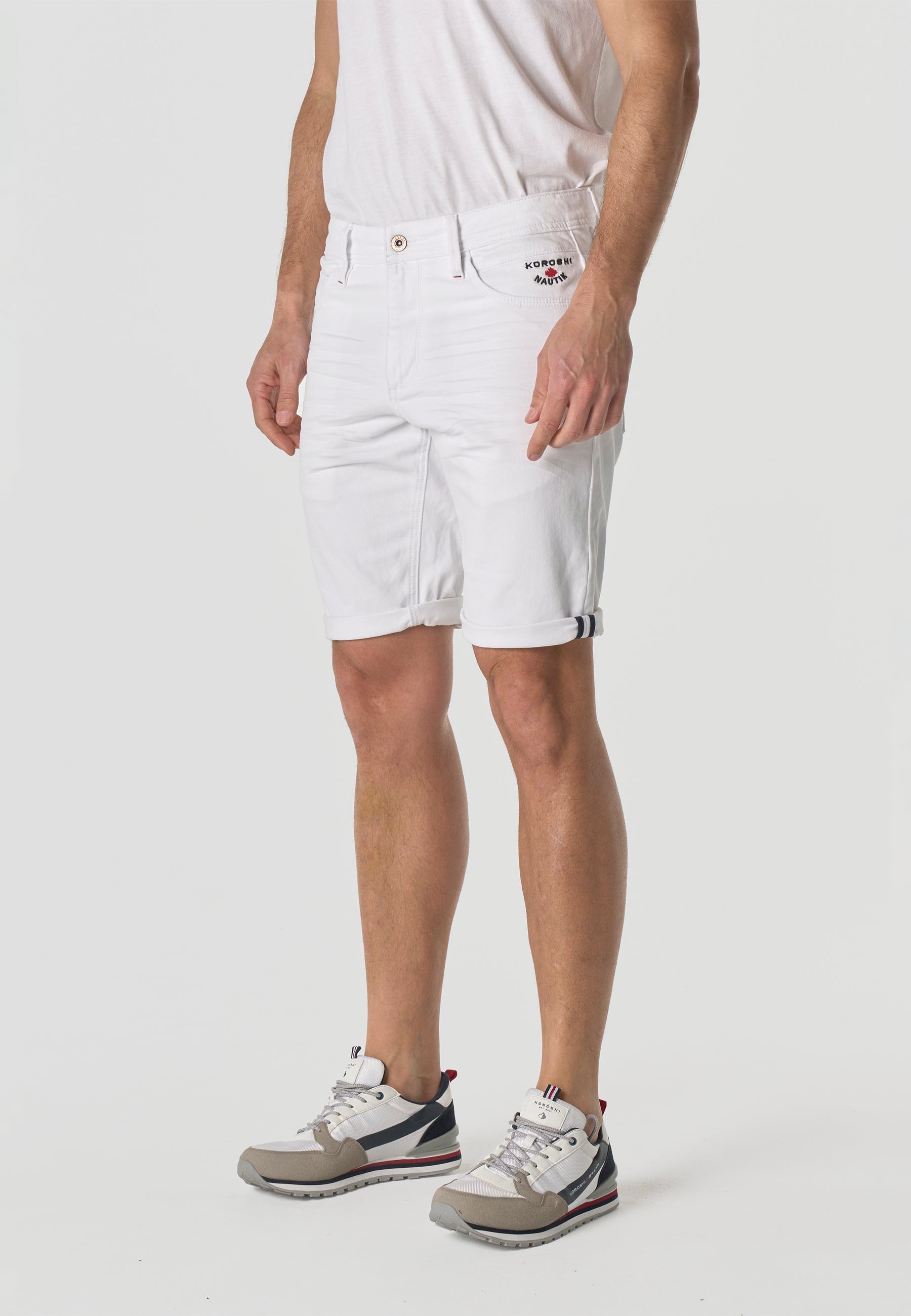 Bermuda Hombre Denim Regular Blanco – Koroshi 2611PS35