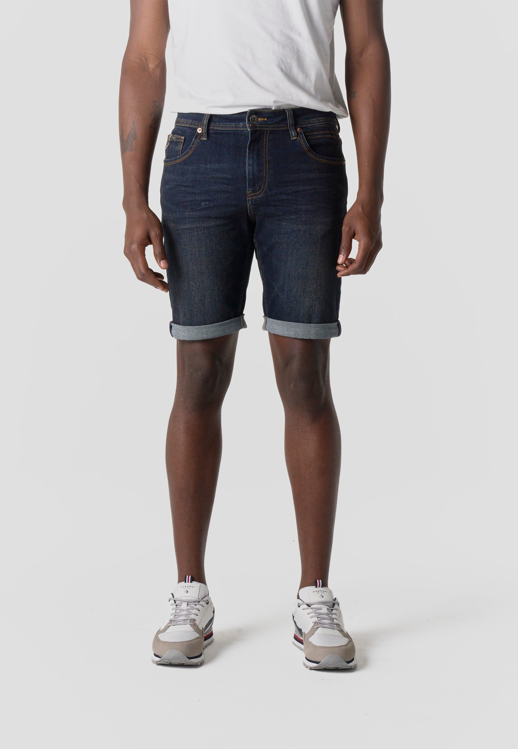 Bermuda Hombre Denim Regular Azul Oscuro – Koroshi 2611PS39