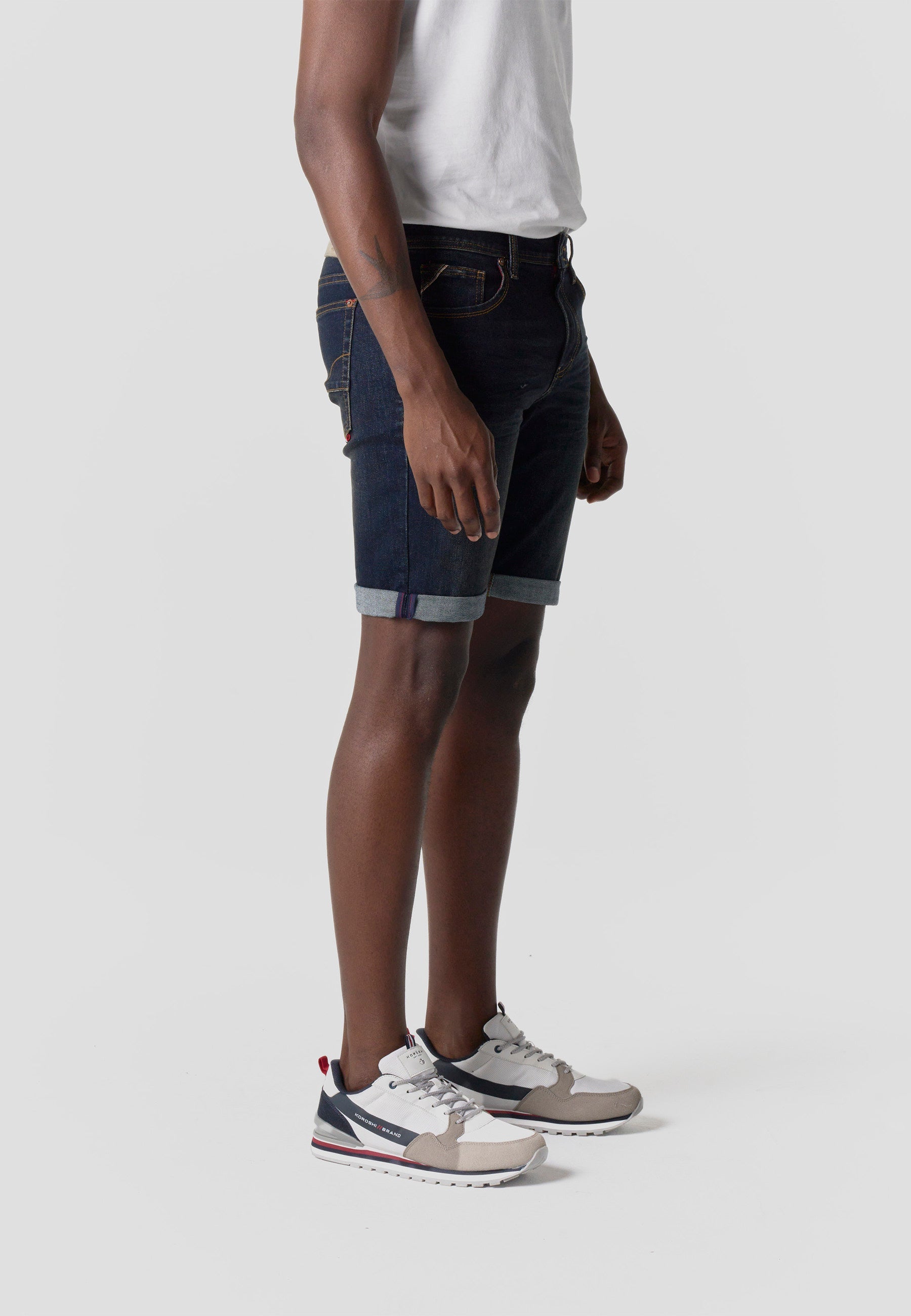Bermuda Hombre Denim Regular Azul Oscuro – Koroshi 2611PS39