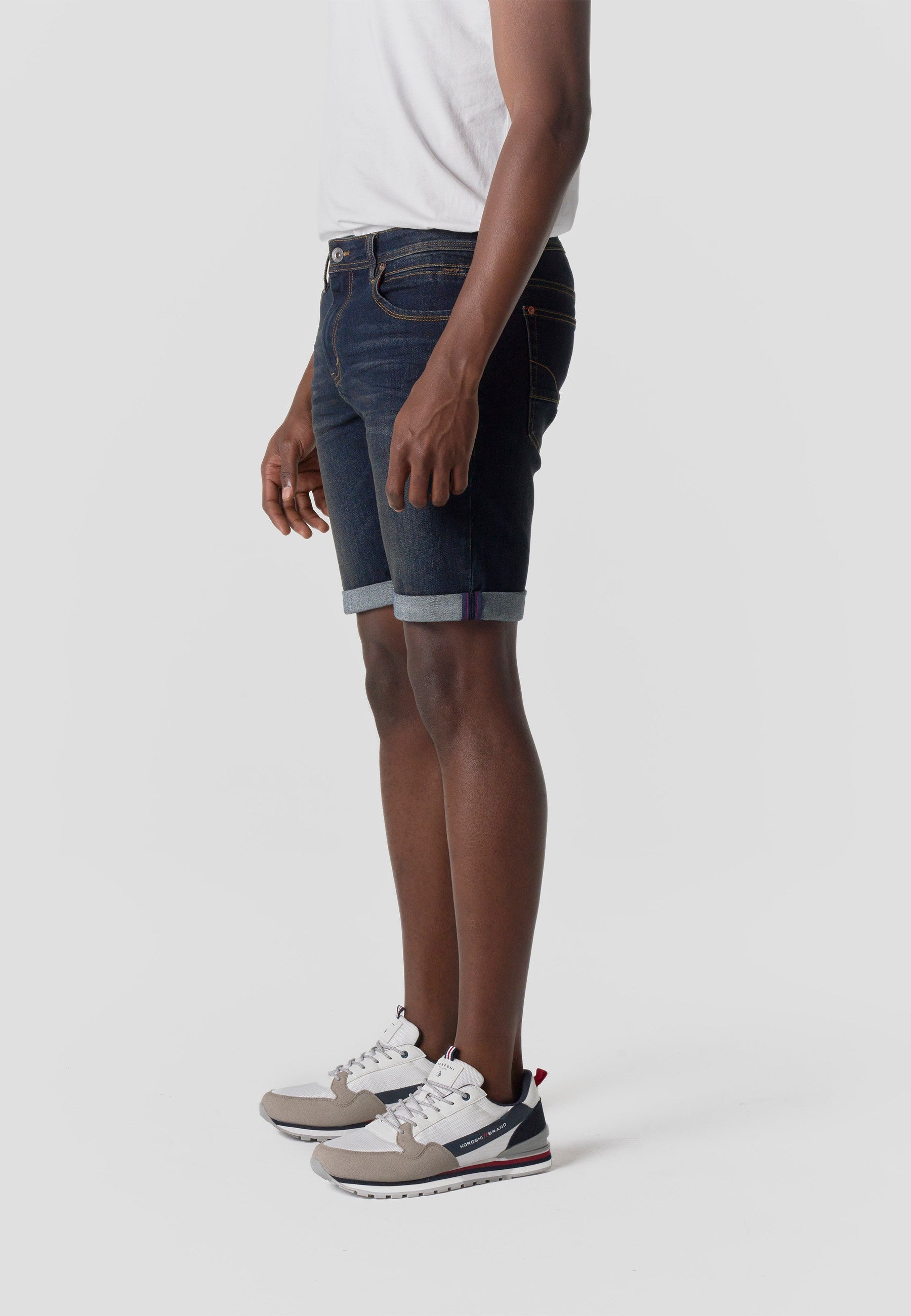 Bermuda Hombre Denim Regular Azul Oscuro – Koroshi 2611PS39