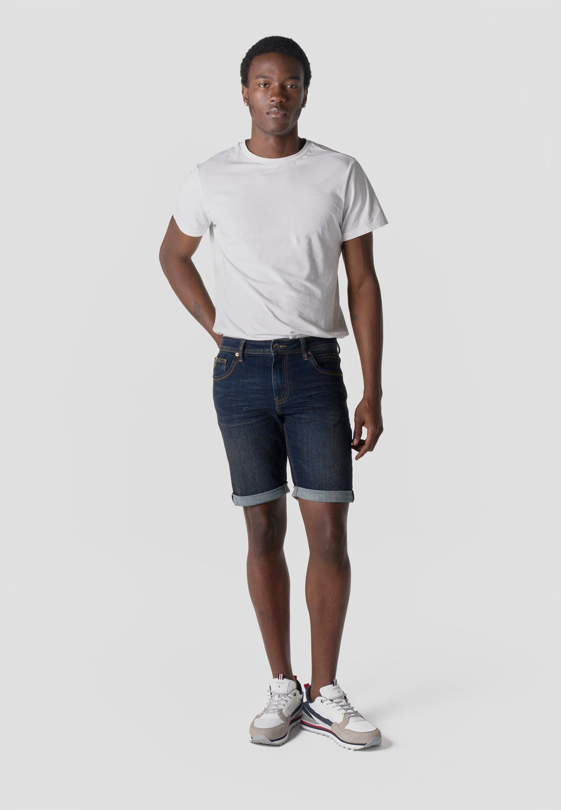 Bermuda Hombre Denim Regular Azul Oscuro – Koroshi 2611PS39