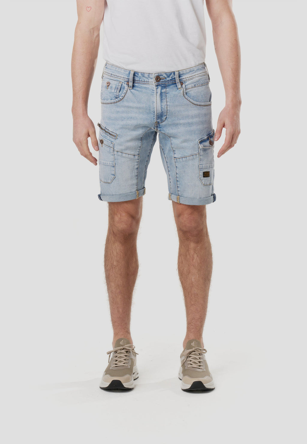 Bermuda Hombre Cargo Denim Azul Claro – Koroshi 2611PS40