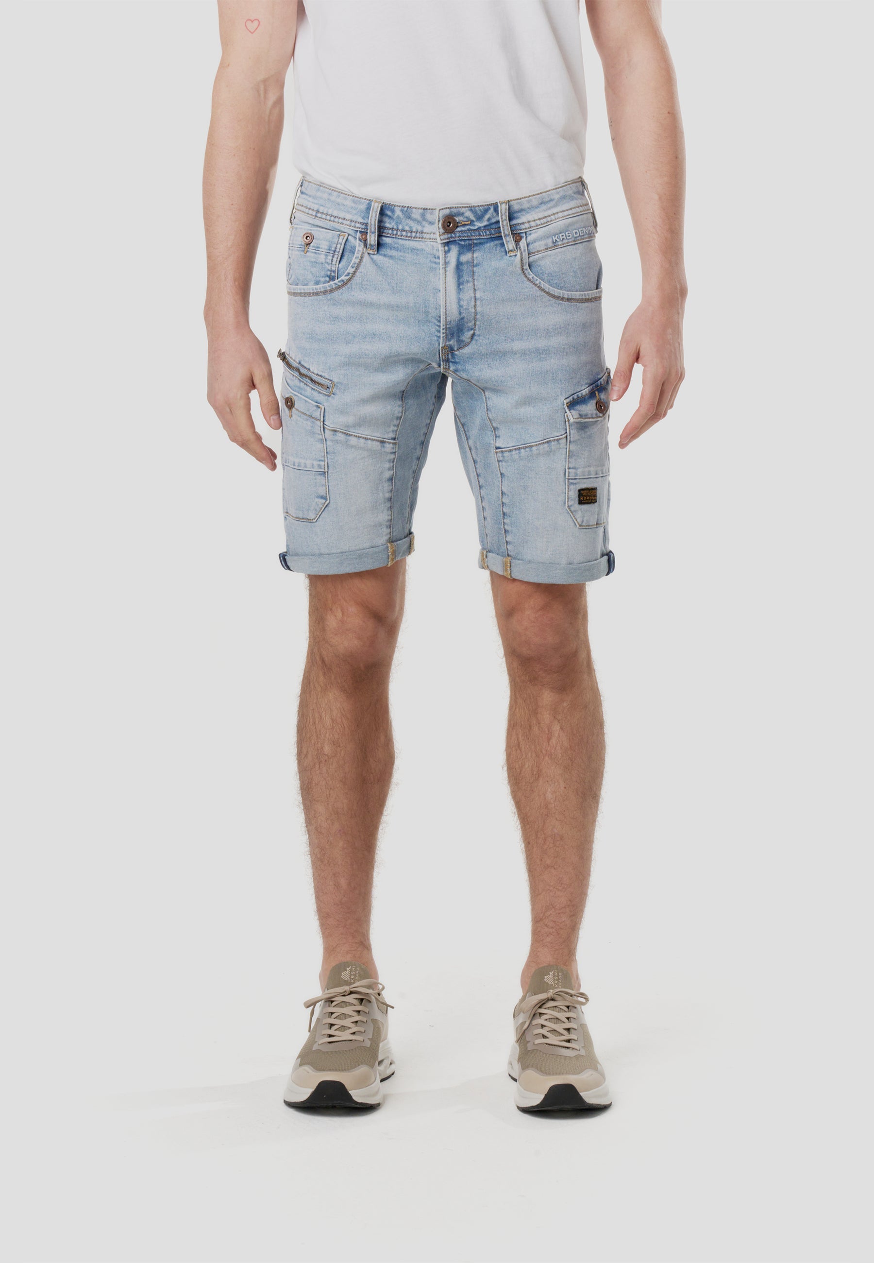 Bermuda Hombre Cargo Denim Azul Claro – Koroshi 2611PS40