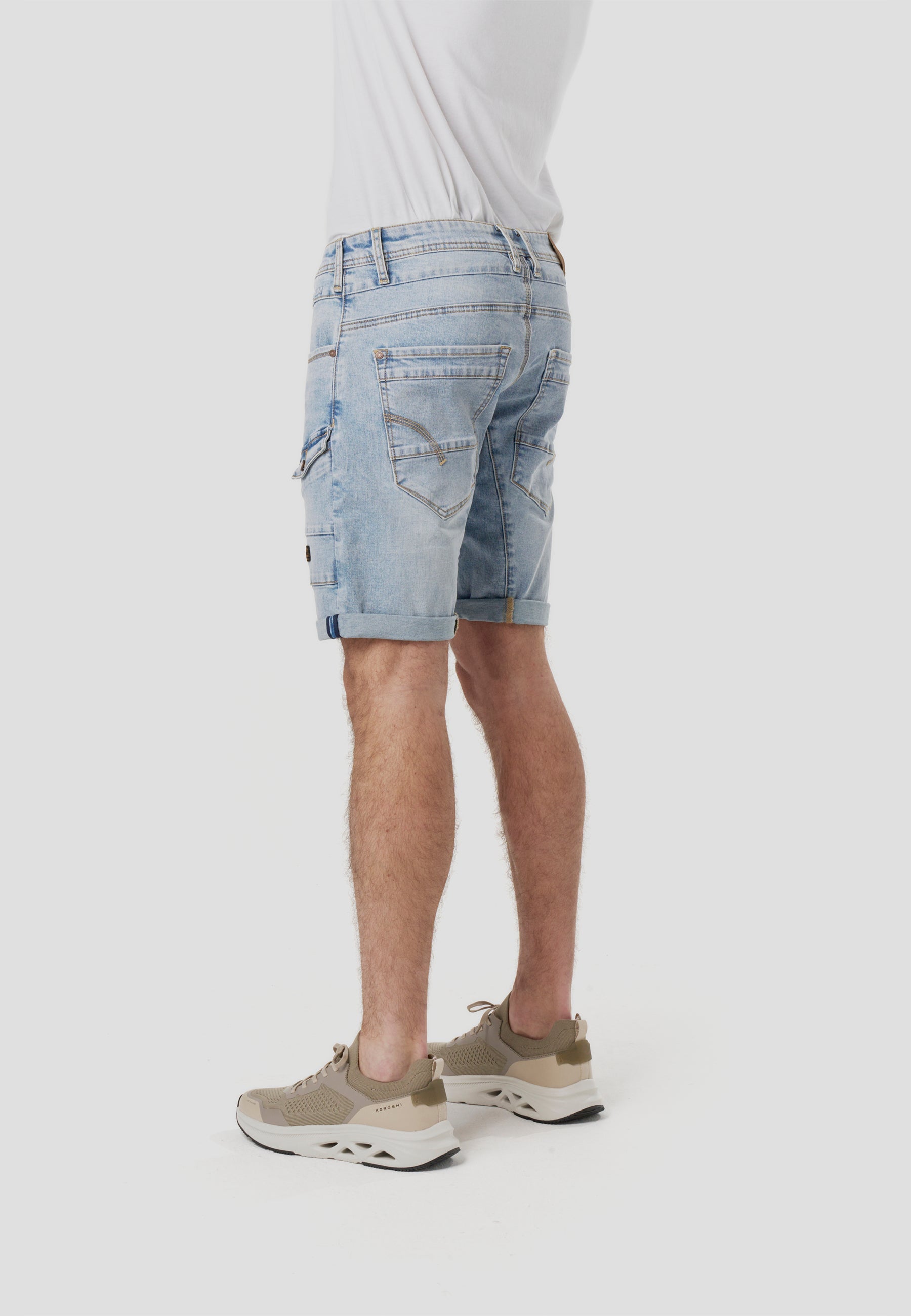 Bermuda Hombre Cargo Denim Azul Claro – Koroshi 2611PS40
