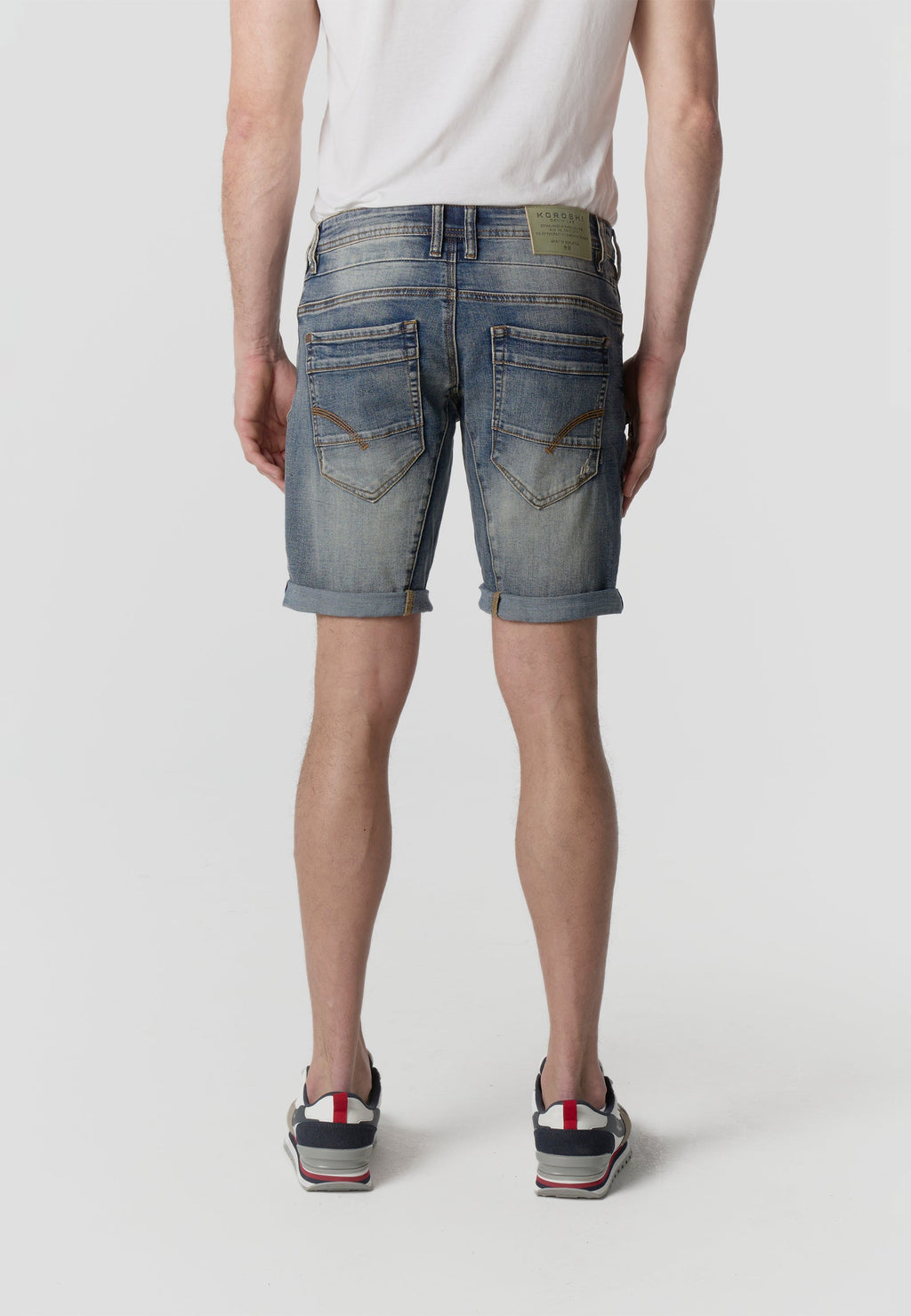 Bermuda Hombre Cargo Denim Jogger Azul Claro – Koroshi 2611PS42