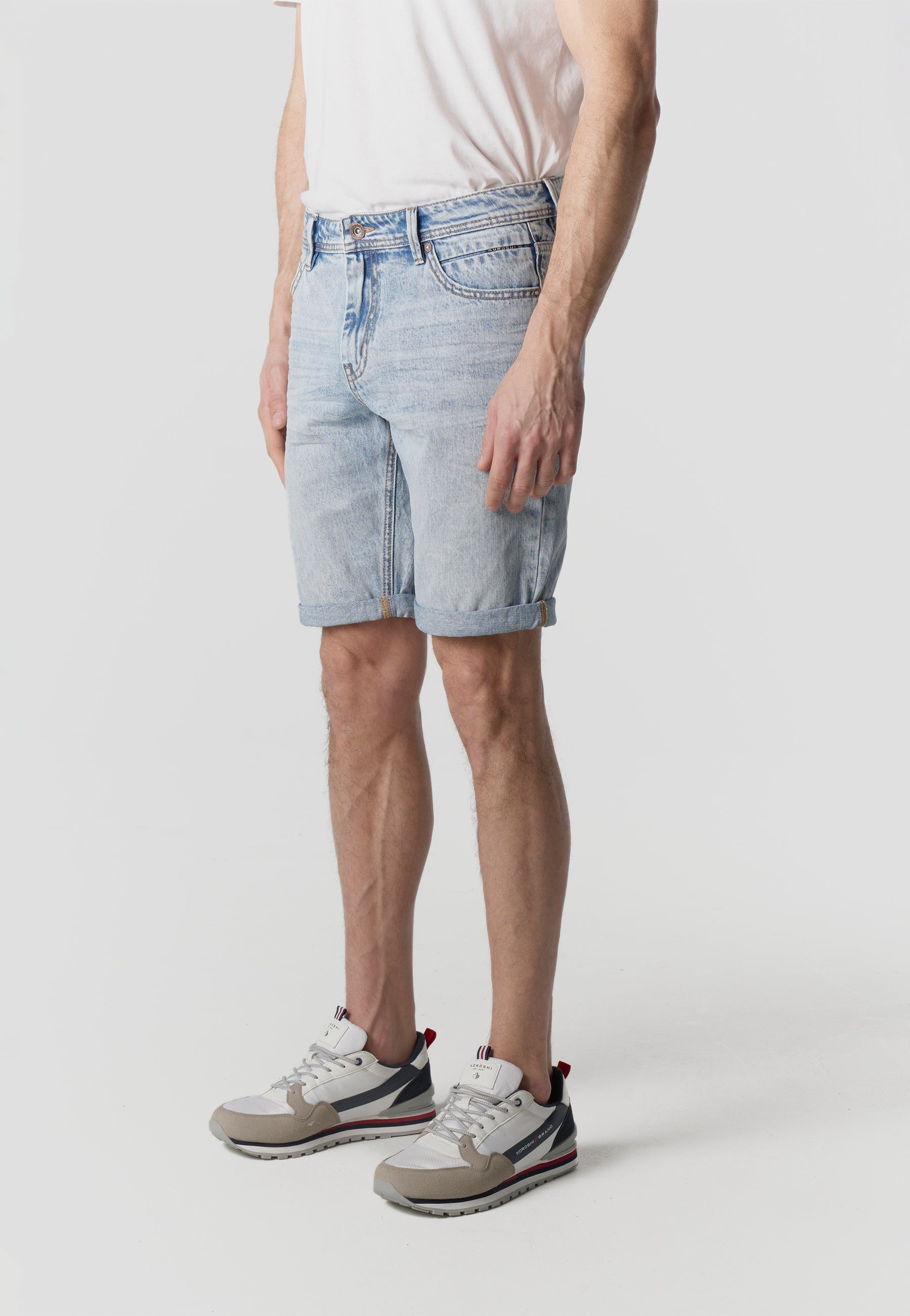 Bermuda Hombre Denim Relaxed Azul Claro – Koroshi 2611PS44