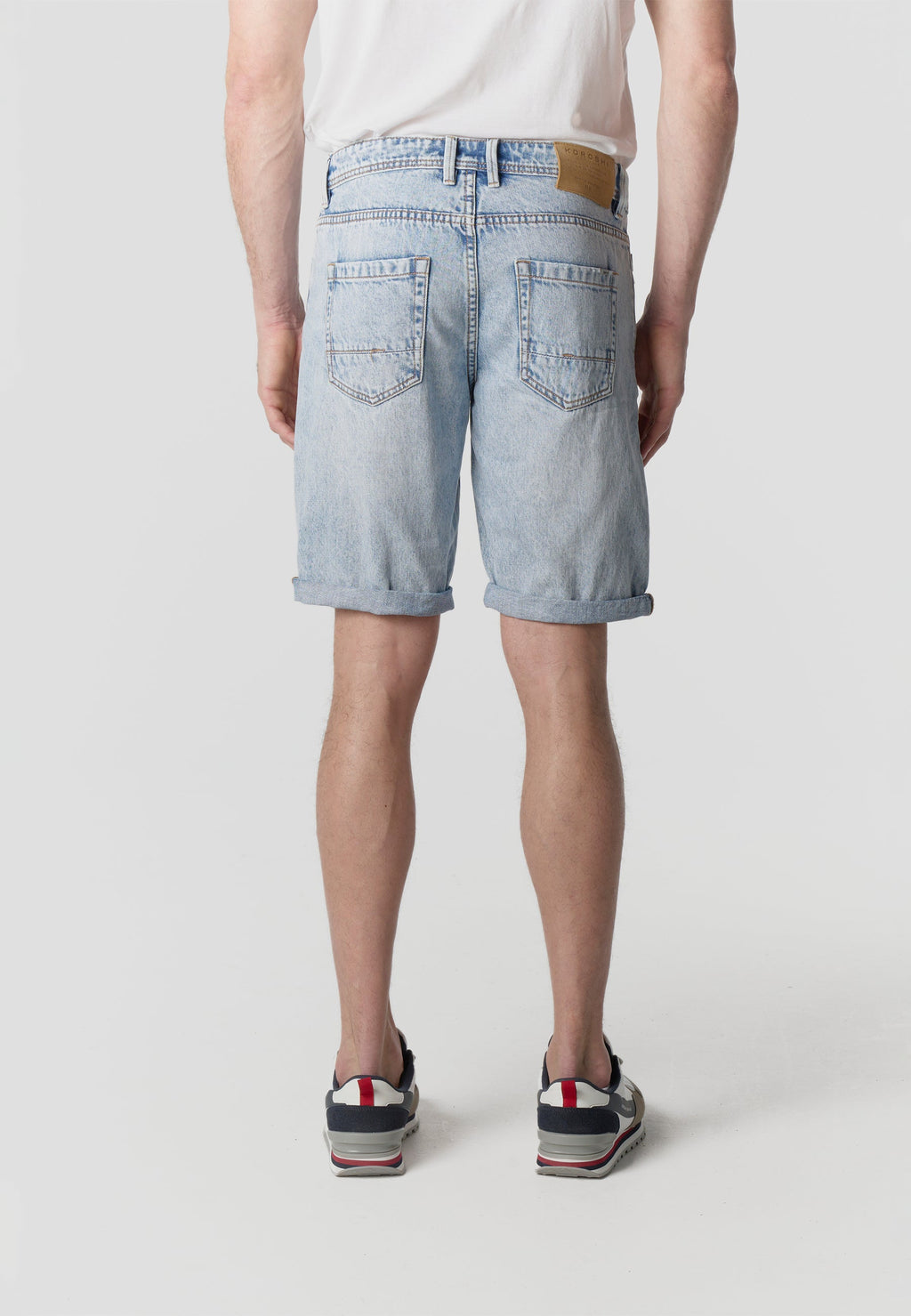 Bermuda Hombre Denim Relaxed Azul Claro – Koroshi 2611PS44