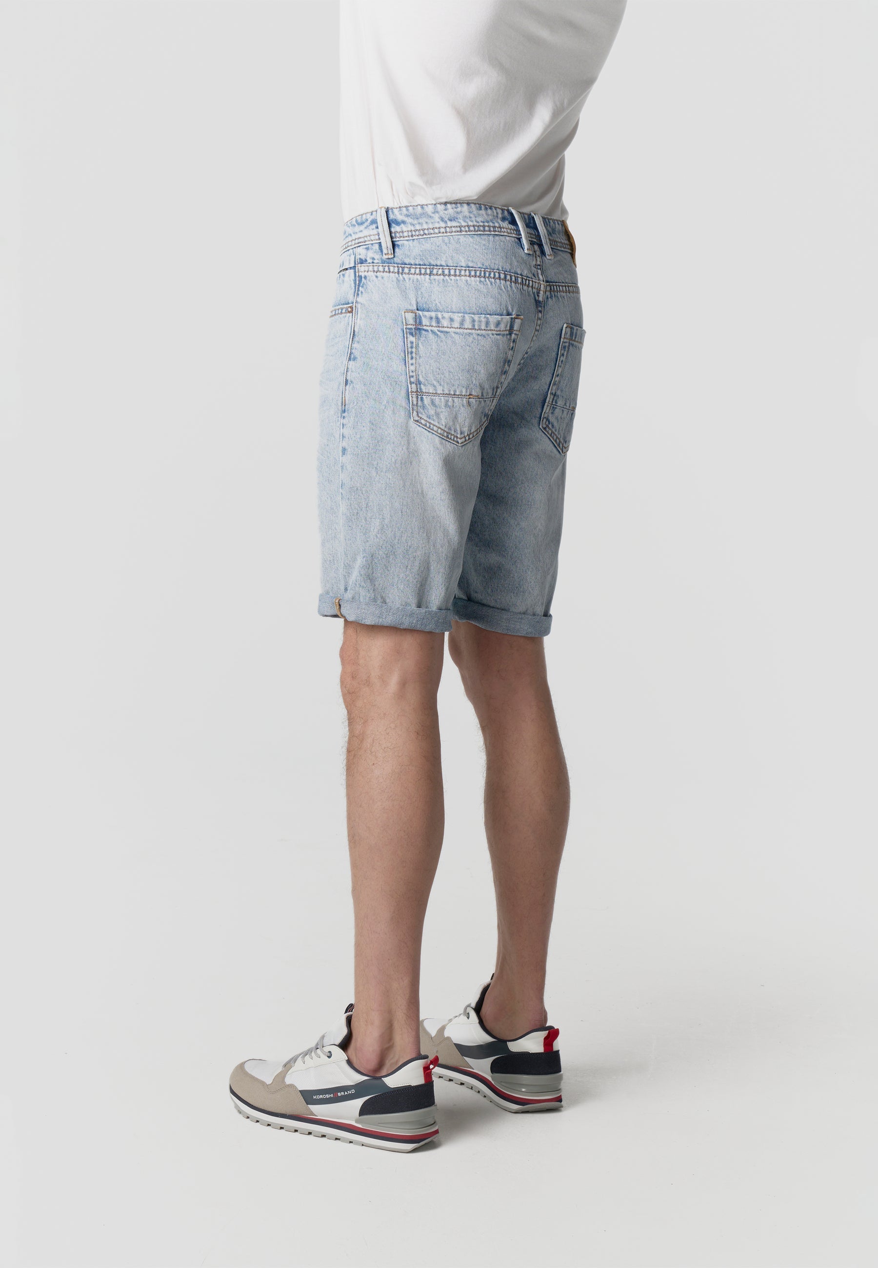 Bermuda Hombre Denim Relaxed Azul Claro – Koroshi 2611PS44