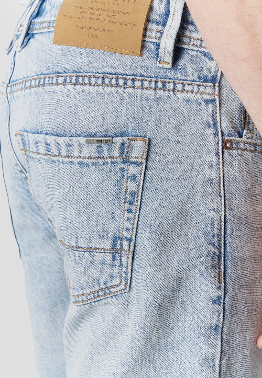 Bermuda Hombre Denim Relaxed Azul Claro – Koroshi 2611PS44