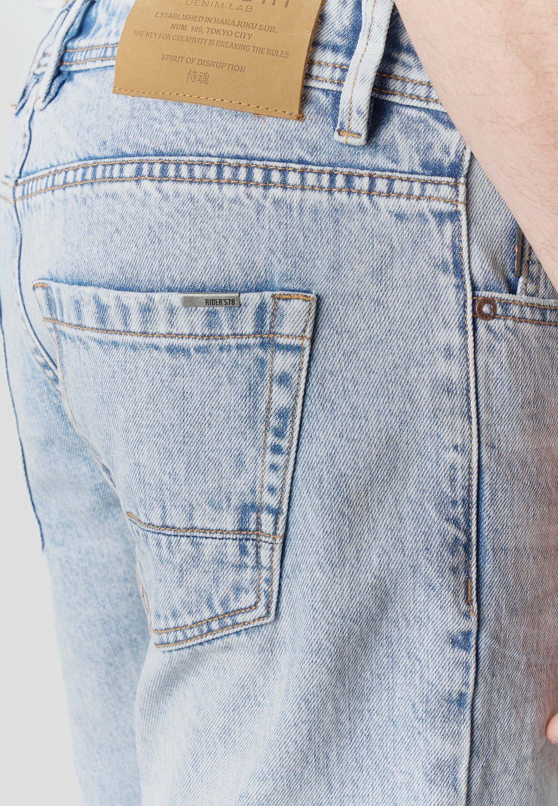 Bermuda Hombre Denim Relaxed Azul Claro – Koroshi 2611PS44