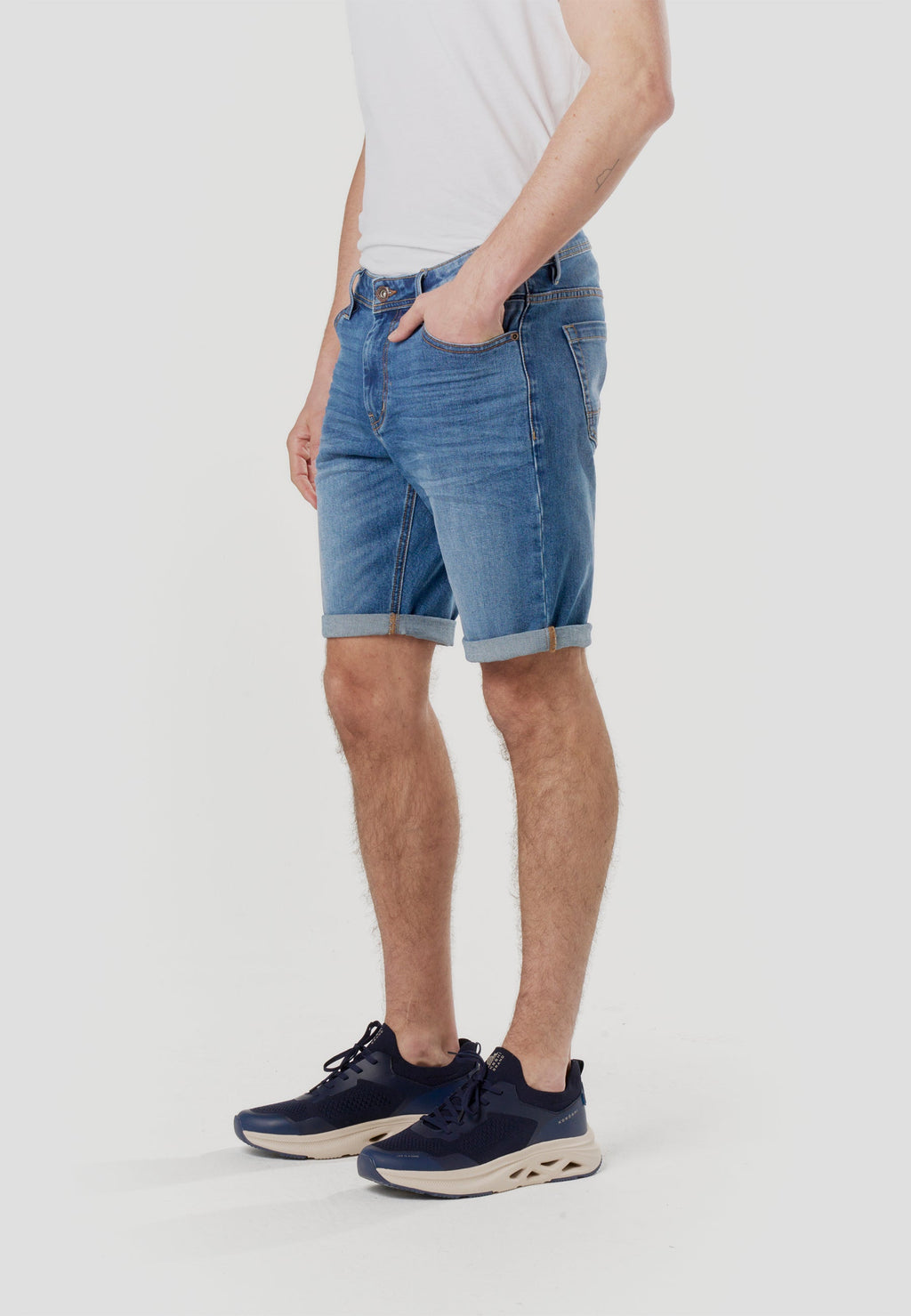Bermuda Hombre Denim Relaxed Azul Medio – Koroshi 2611PS45