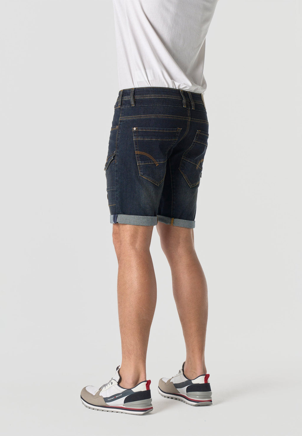 Bermuda Hombre Cargo Denim Azul Oscuro – Koroshi 2611PS48