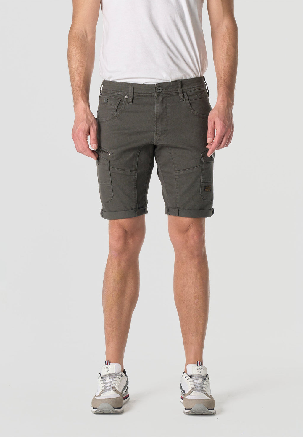 Bermuda Hombre Cargo Algodón Gris – Koroshi 2611PS49