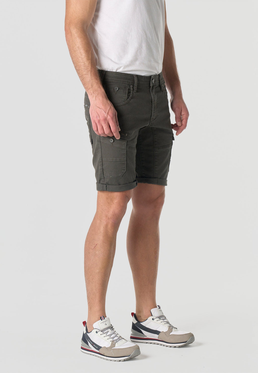 Bermuda Hombre Cargo Algodón Gris – Koroshi 2611PS49
