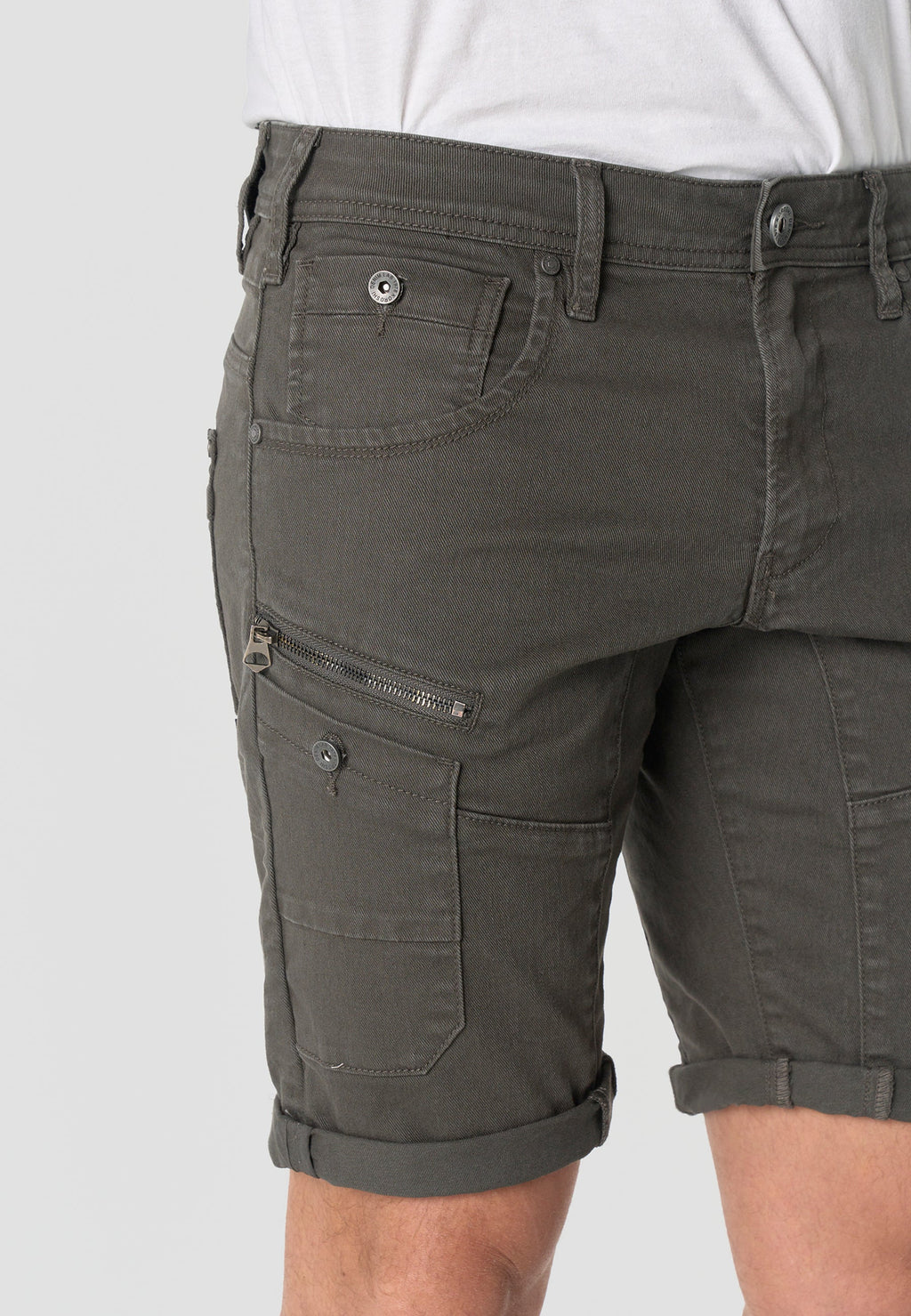 Bermuda Hombre Cargo Algodón Gris – Koroshi 2611PS49