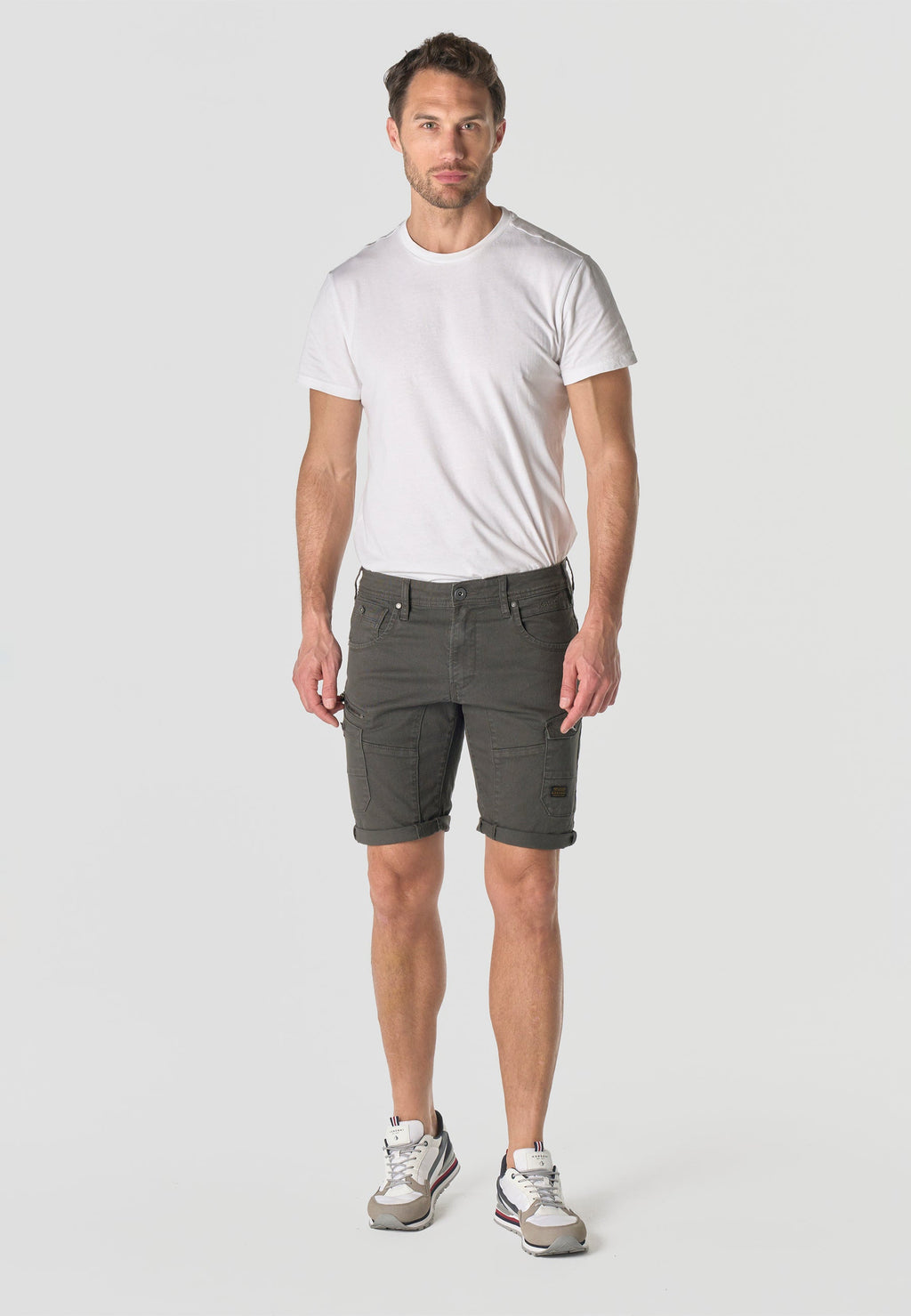 Bermuda Hombre Cargo Algodón Gris – Koroshi 2611PS49
